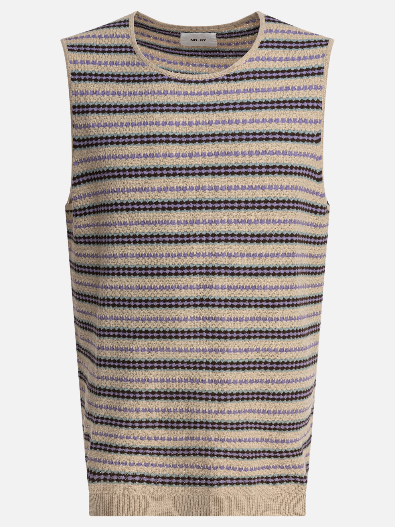 Canotte Striped  Beige - NN.07 Uomo | PDP | VIETTI Online Store | Zoom-Modal
