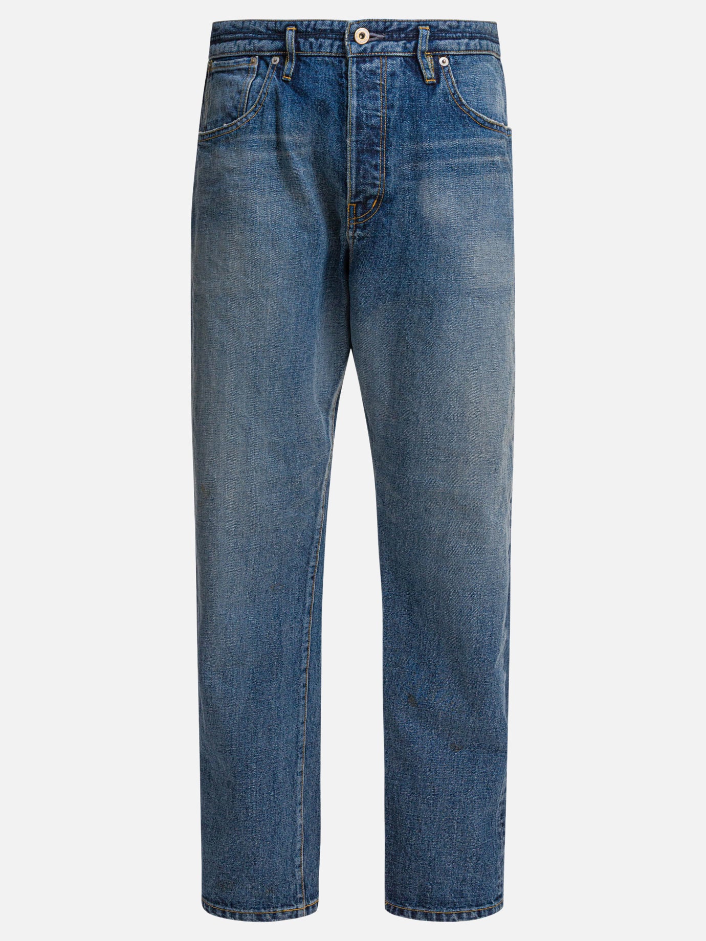 Wide-leg jeans Solid colour  Blue - nonnative Men | PDP | VIETTI Online Store | Zoom-Modal
