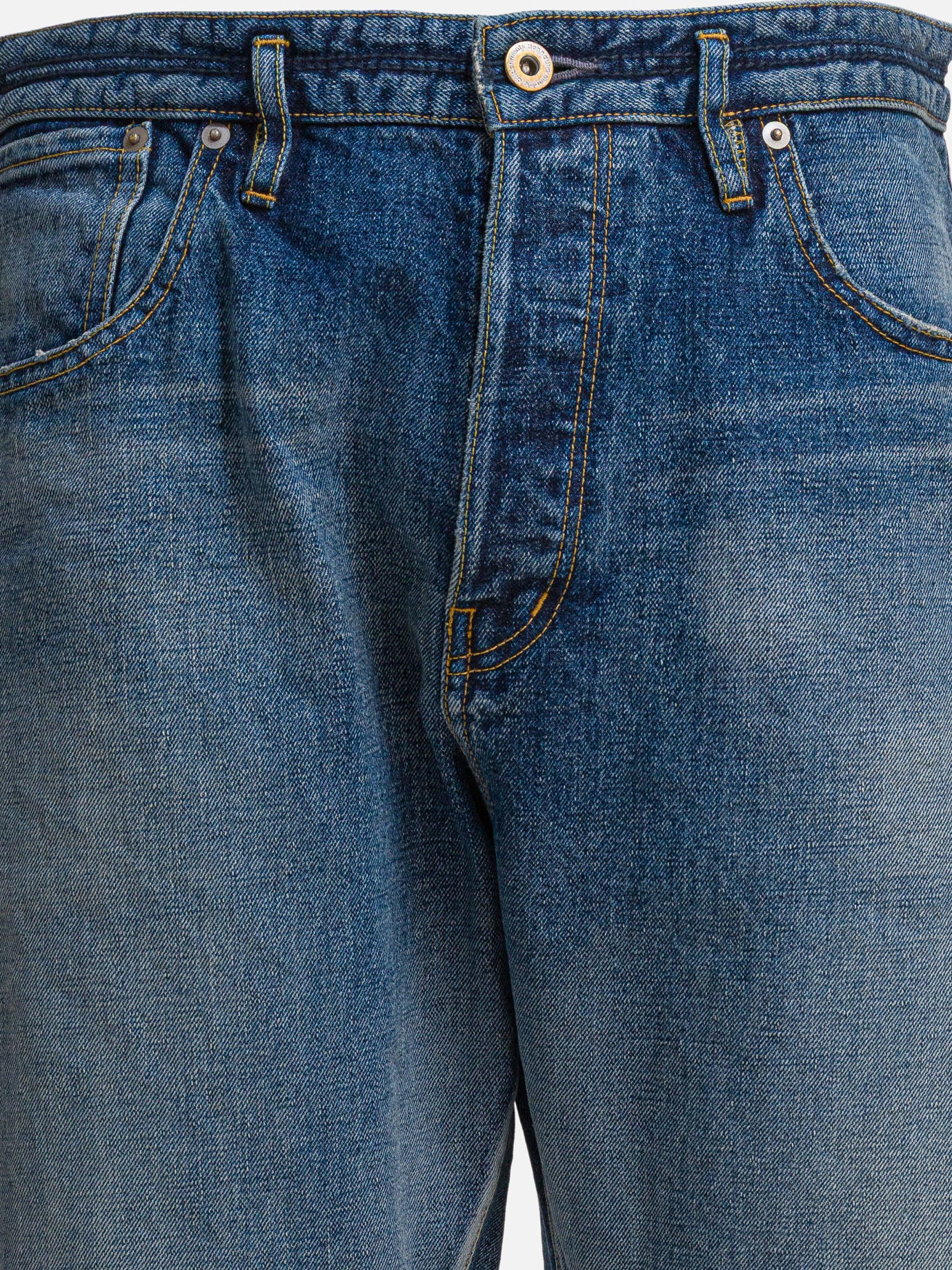 Wide-leg jeans Solid colour  Blue - nonnative Men | PDP | VIETTI Online Store | thumbnail_3