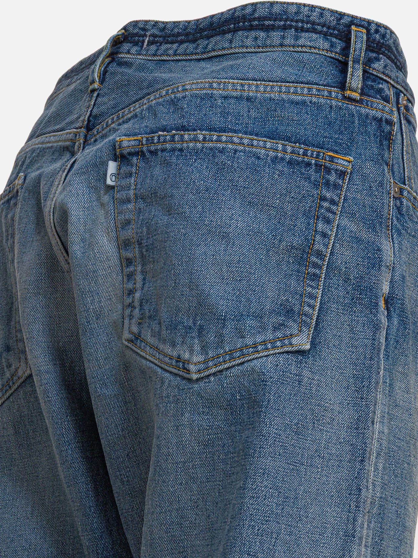 Wide-leg jeans Solid colour  Blue - nonnative Men | PDP | VIETTI Online Store | Zoom-Modal_4
