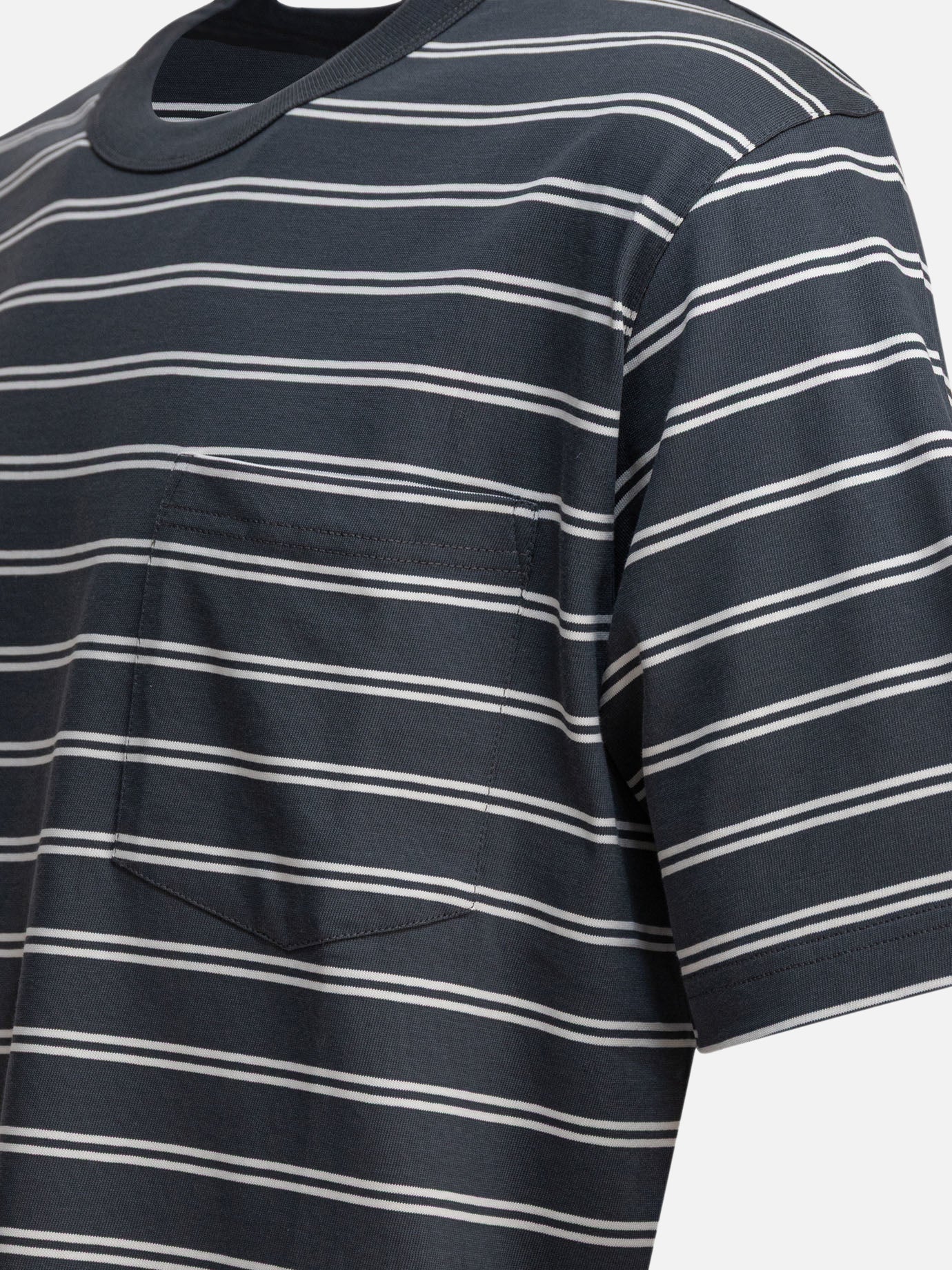 T-shirt girocollo Striped  Grigio - Norse Projects Uomo | PDP | VIETTI Online Store | Zoom-Modal_4
