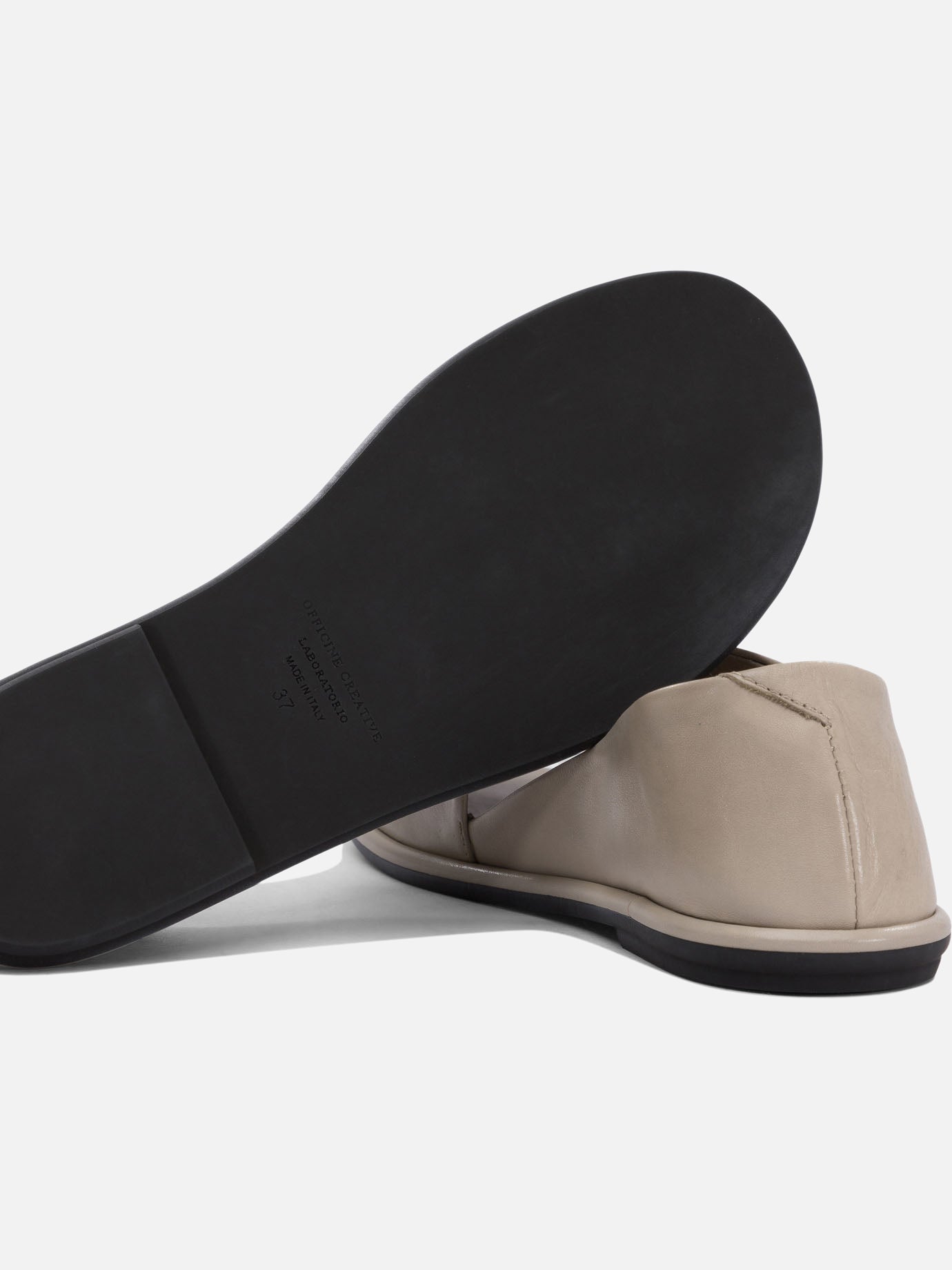 Flat sandals 100% leather - 100% rubber  Black - Officine Creative Women | PDP | VIETTI Online Store | Zoom-Modal_5
