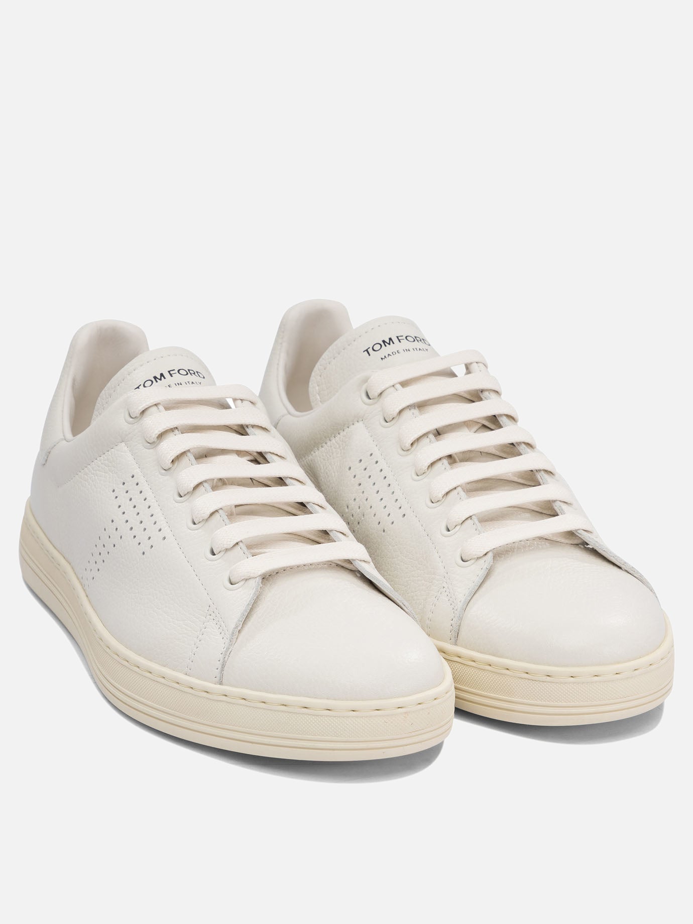 Low top sneakers 100% leather - 100% rubber  White - Tom Ford Men | PDP | VIETTI Online Store | Zoom-Modal_2
