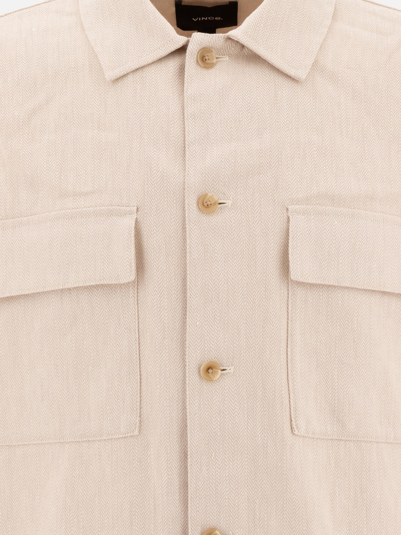 Overshirt jackets Solid colour  Beige - Vince Men | PDP | VIETTI Online Store | thumbnail_3