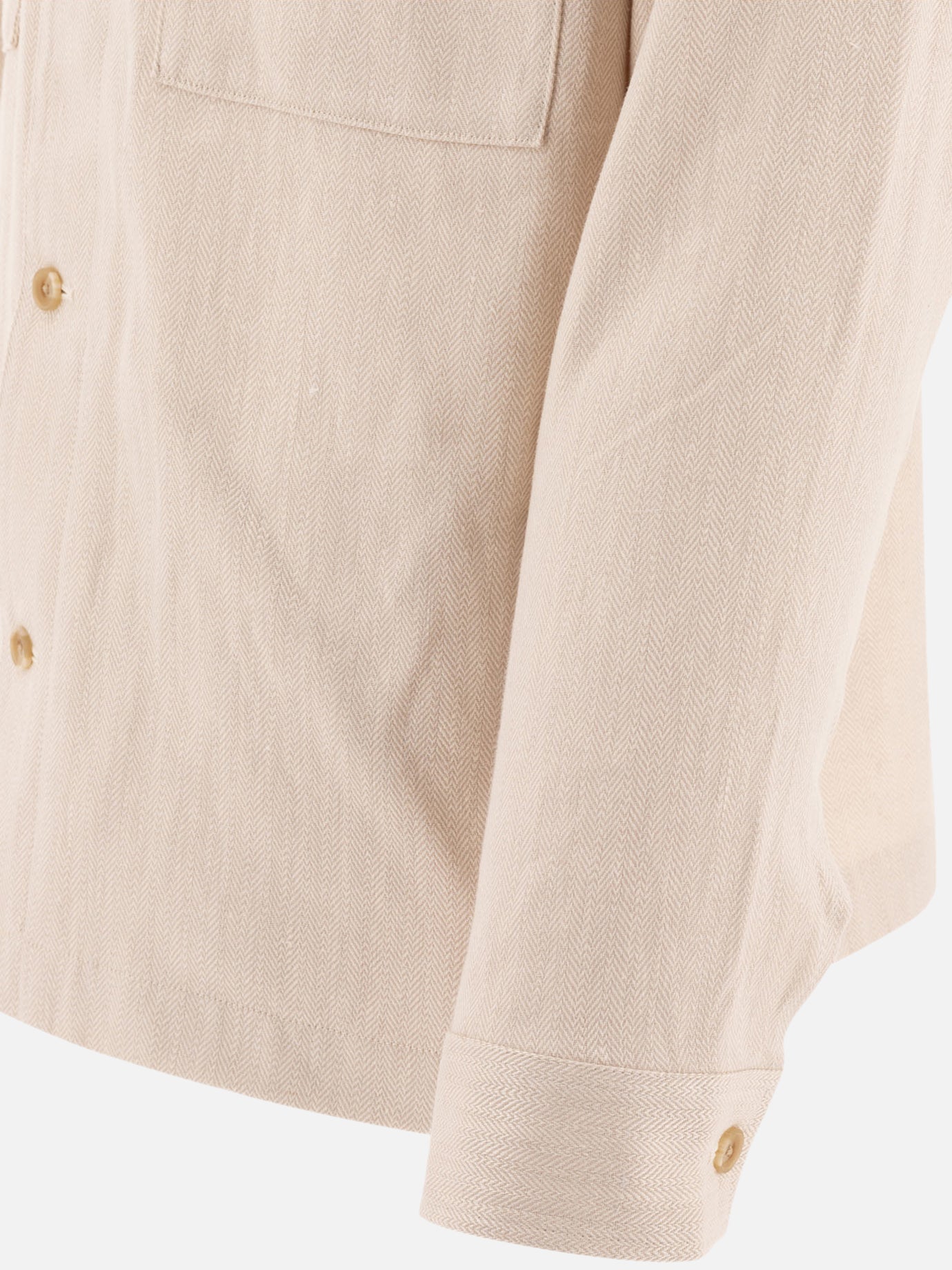 Overshirt jackets Solid colour  Beige - Vince Men | PDP | VIETTI Online Store | thumbnail_4