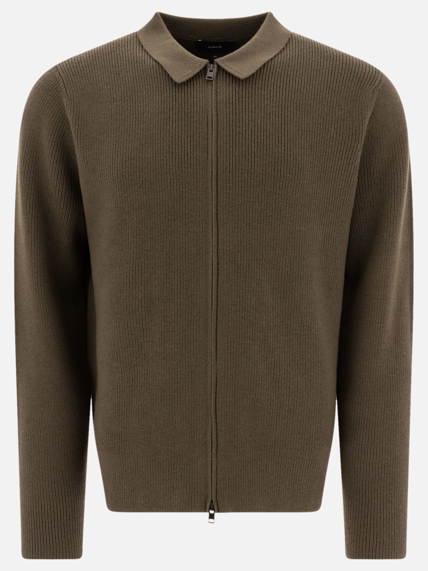 Maglioni con zip Solid colour  Verde - Vince Uomo | PDP | VIETTI Online Store | Zoom-Modal
