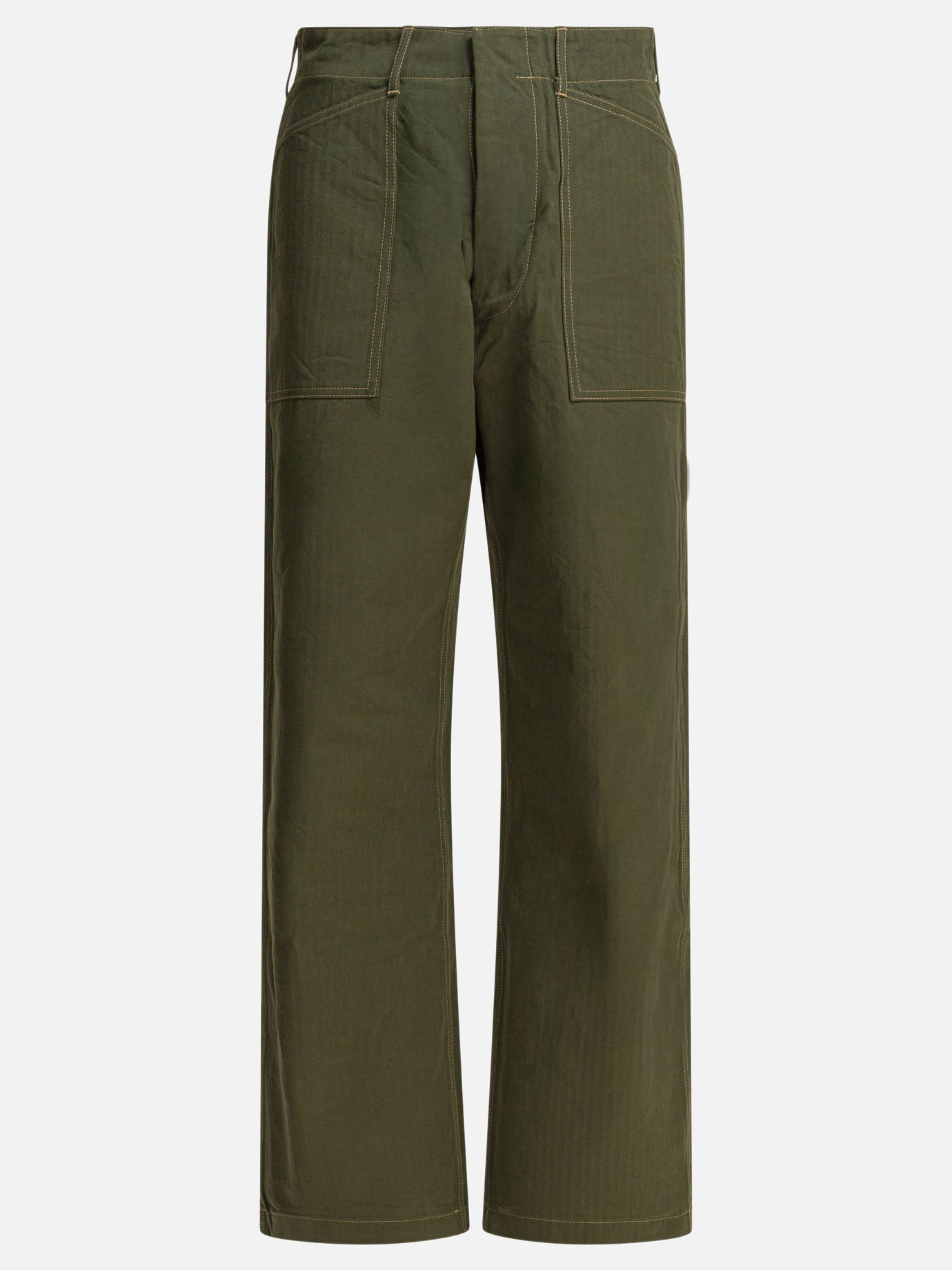 Leisure trousers Solid colour  Green - Buzz Rickson's Men | PDP | VIETTI Online Store | thumbnail