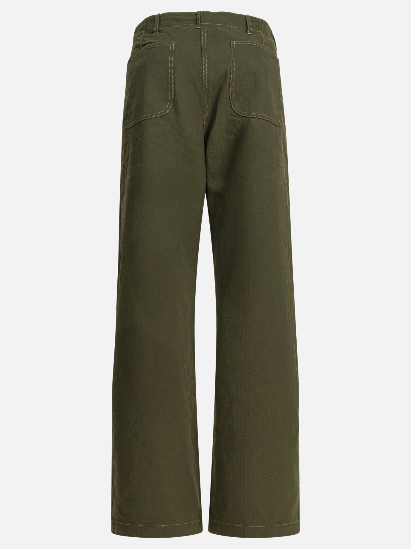 Leisure trousers Solid colour  Green - Buzz Rickson's Men | PDP | VIETTI Online Store | thumbnail_2