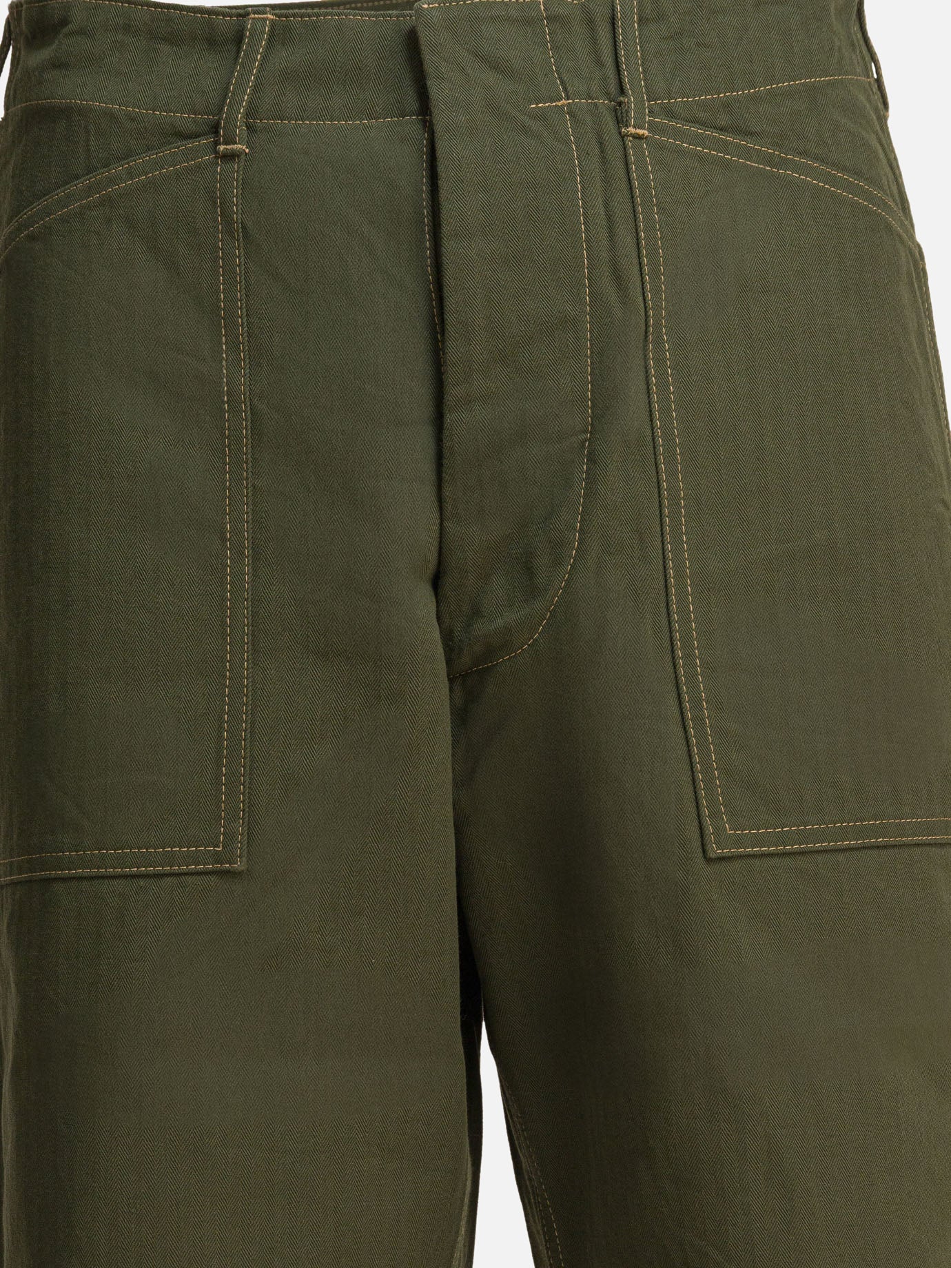 Leisure trousers Solid colour  Green - Buzz Rickson's Men | PDP | VIETTI Online Store | thumbnail_3
