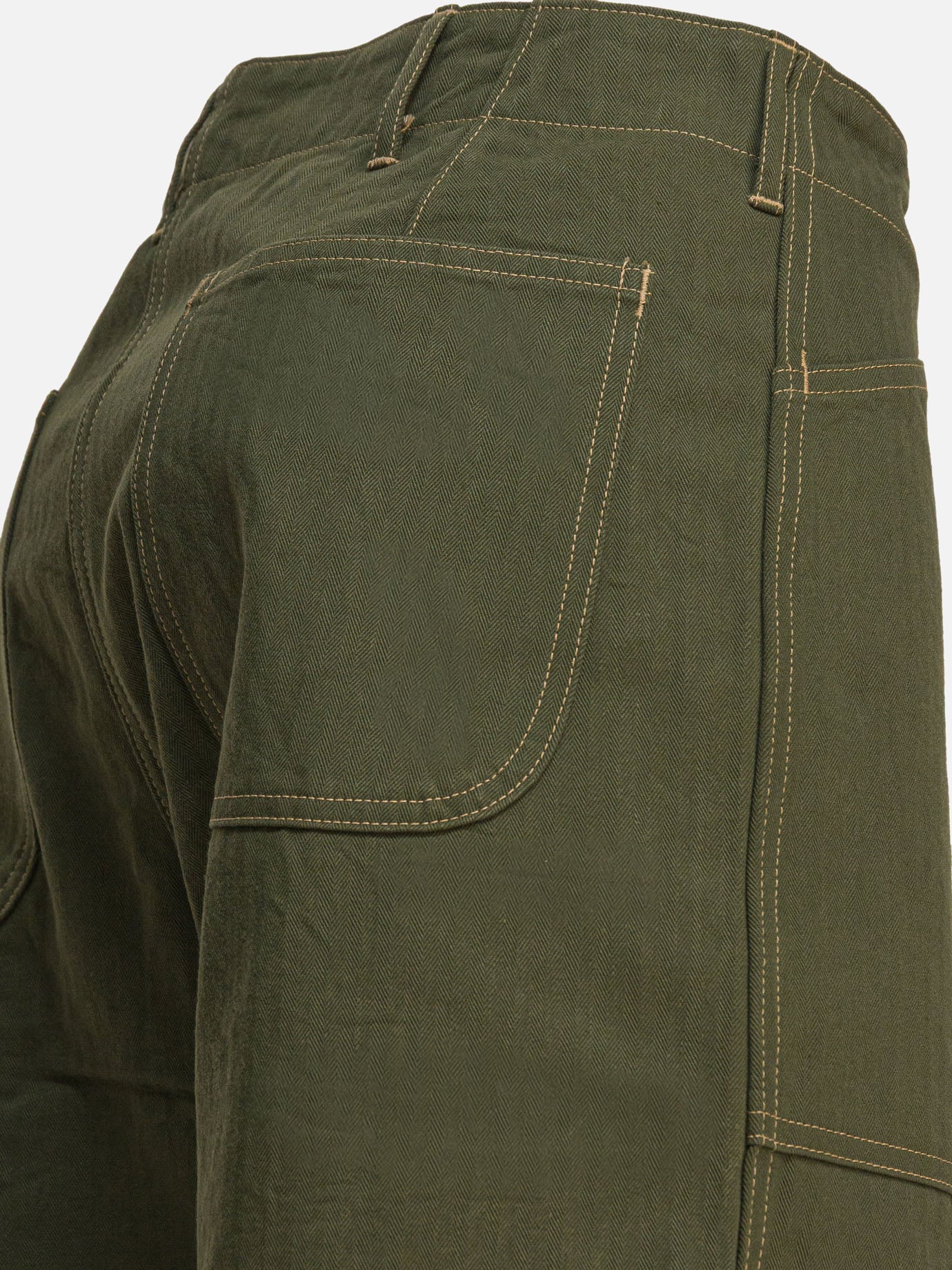 Leisure trousers Solid colour  Green - Buzz Rickson's Men | PDP | VIETTI Online Store | thumbnail_4