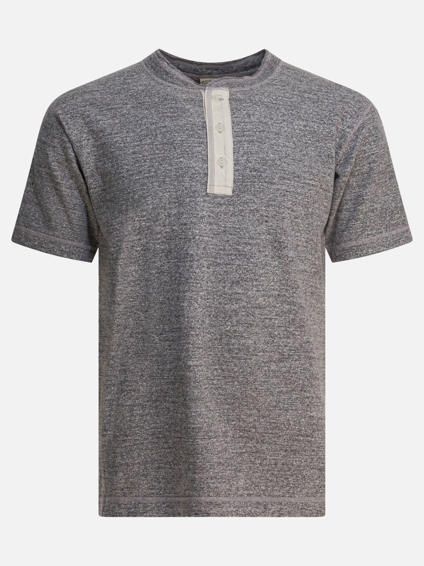 T-shirt girocollo Solid colour  Grigio - Buzz Rickson's Uomo | PDP | VIETTI Online Store | Zoom-Modal
