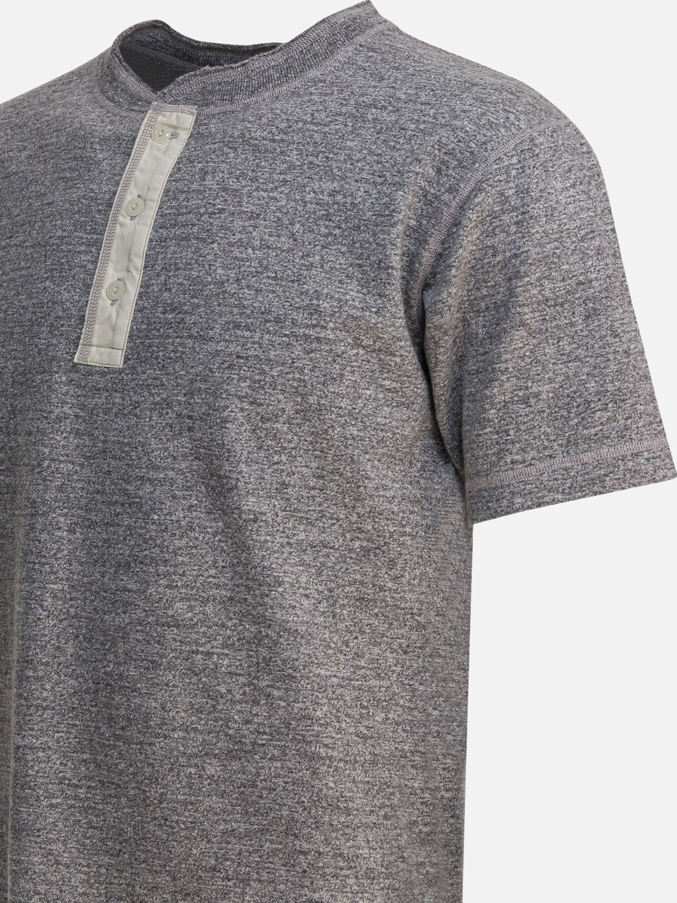 T-shirt girocollo Solid colour  Grigio - Buzz Rickson's Uomo | PDP | VIETTI Online Store | Zoom-Modal_4

