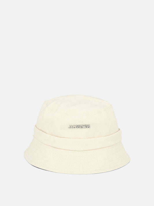 Cappelli bucket Logo  Bianco - Jacquemus Uomo | PLP | VIETTI Online Store 
