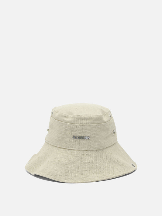 Cappelli bucket Logo  Bianco - Jacquemus Uomo | PDP | VIETTI Online Store 
