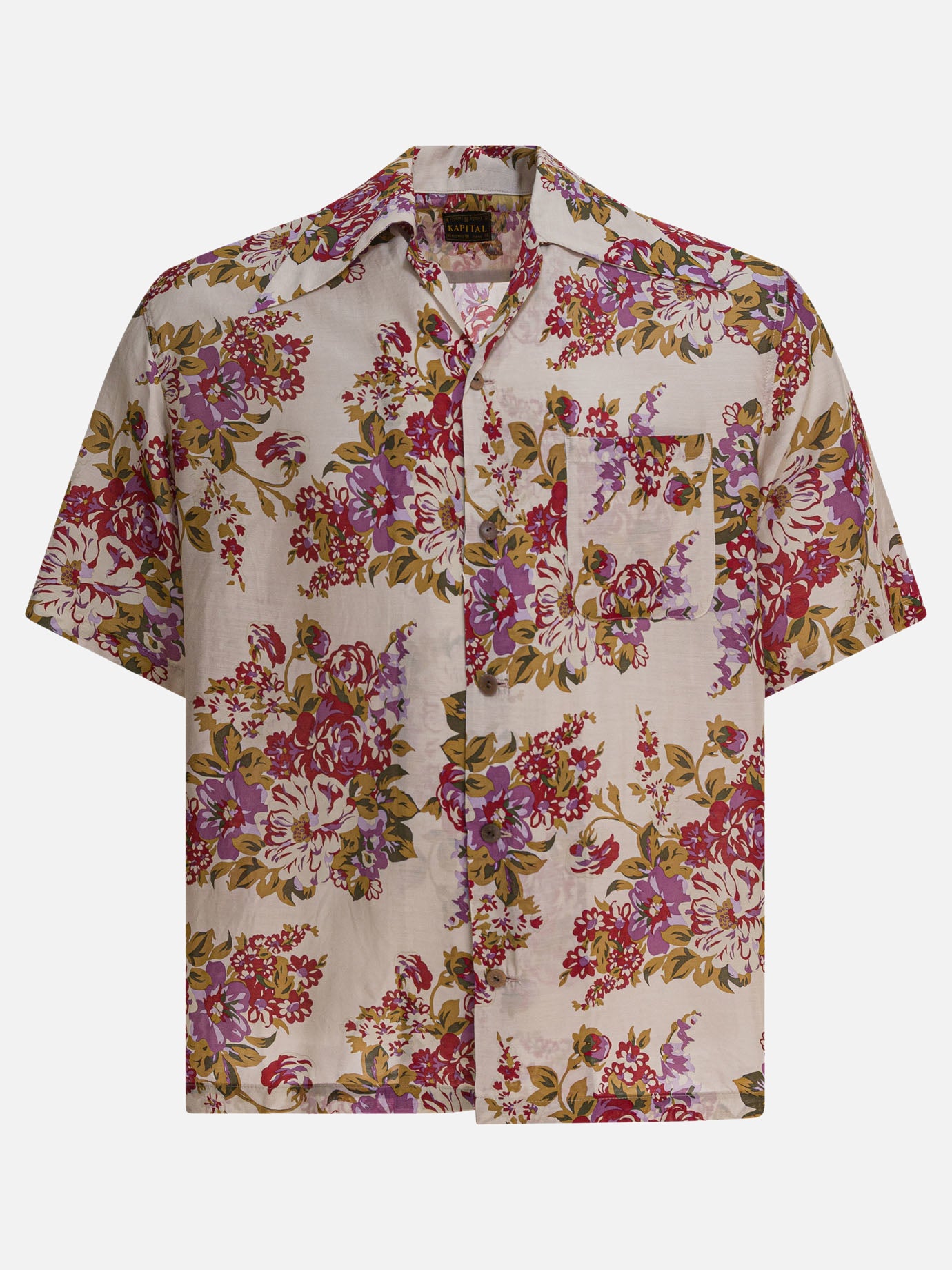 Camicie casual Floral  Beige - KAPITAL Uomo | PDP | VIETTI Online Store | Zoom-Modal
