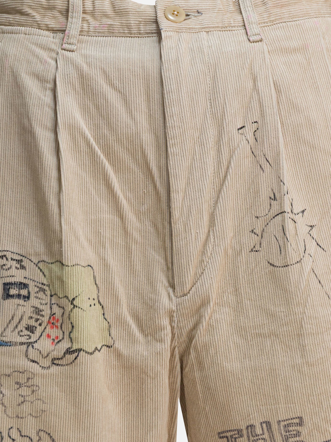 Short cinque tasche Graphics  Beige - KAPITAL Uomo | PDP | VIETTI Online Store | Zoom-Modal_3
