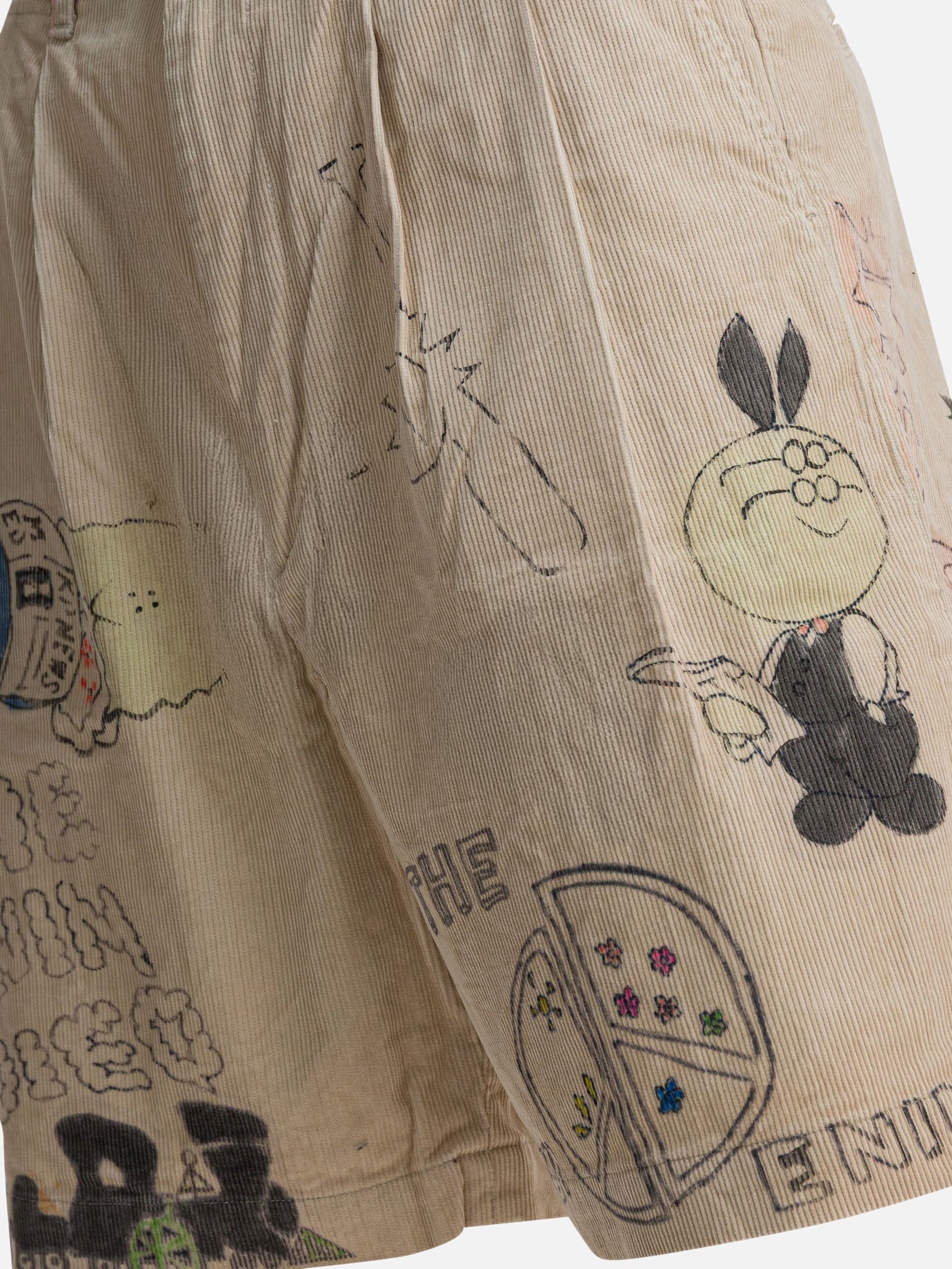 Short cinque tasche Graphics  Beige - KAPITAL Uomo | PDP | VIETTI Online Store | Zoom-Modal_4
