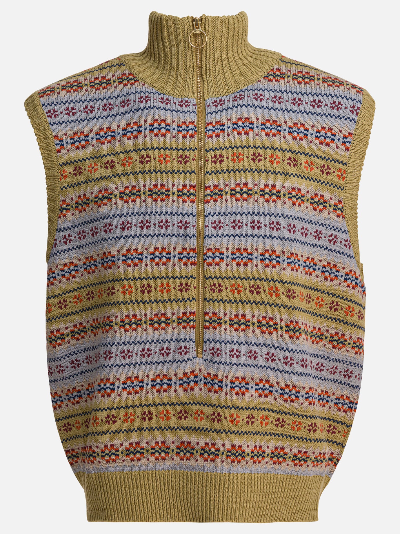 Gilet Embroidered  Beige - KAPITAL Uomo | PDP | VIETTI Online Store | Zoom-Modal
