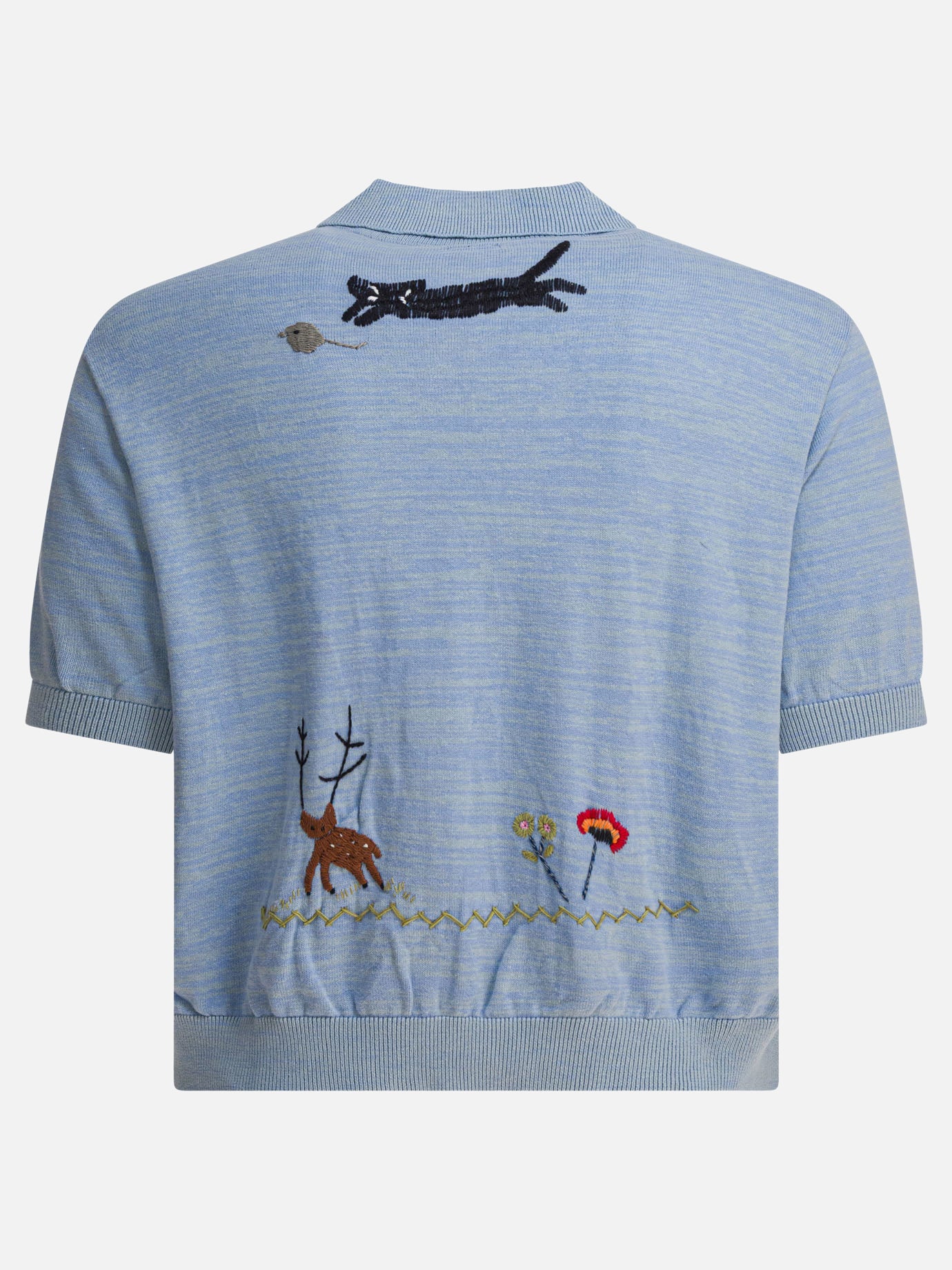 Camicie casual Embroidered  Azzurro - KAPITAL Uomo | PDP | VIETTI Online Store | thumbnail_2