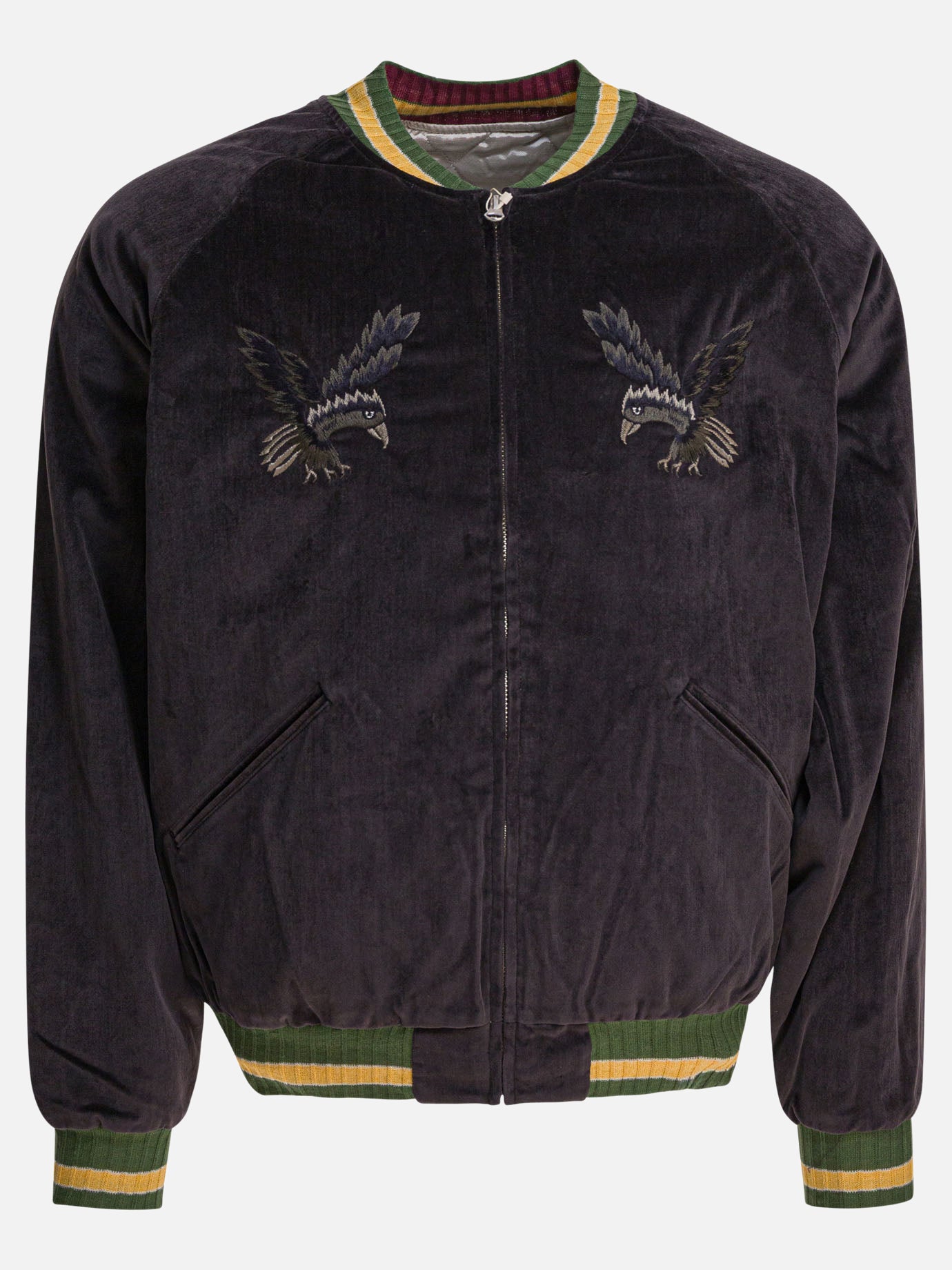 Bomber Embroidered  Nero - KAPITAL Uomo | PDP | VIETTI Online Store | Zoom-Modal
