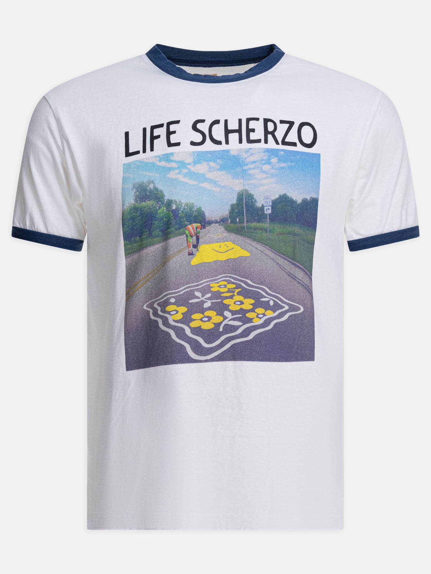 T-shirt girocollo Graphics  Bianco - KAPITAL Uomo | PDP | VIETTI Online Store | thumbnail