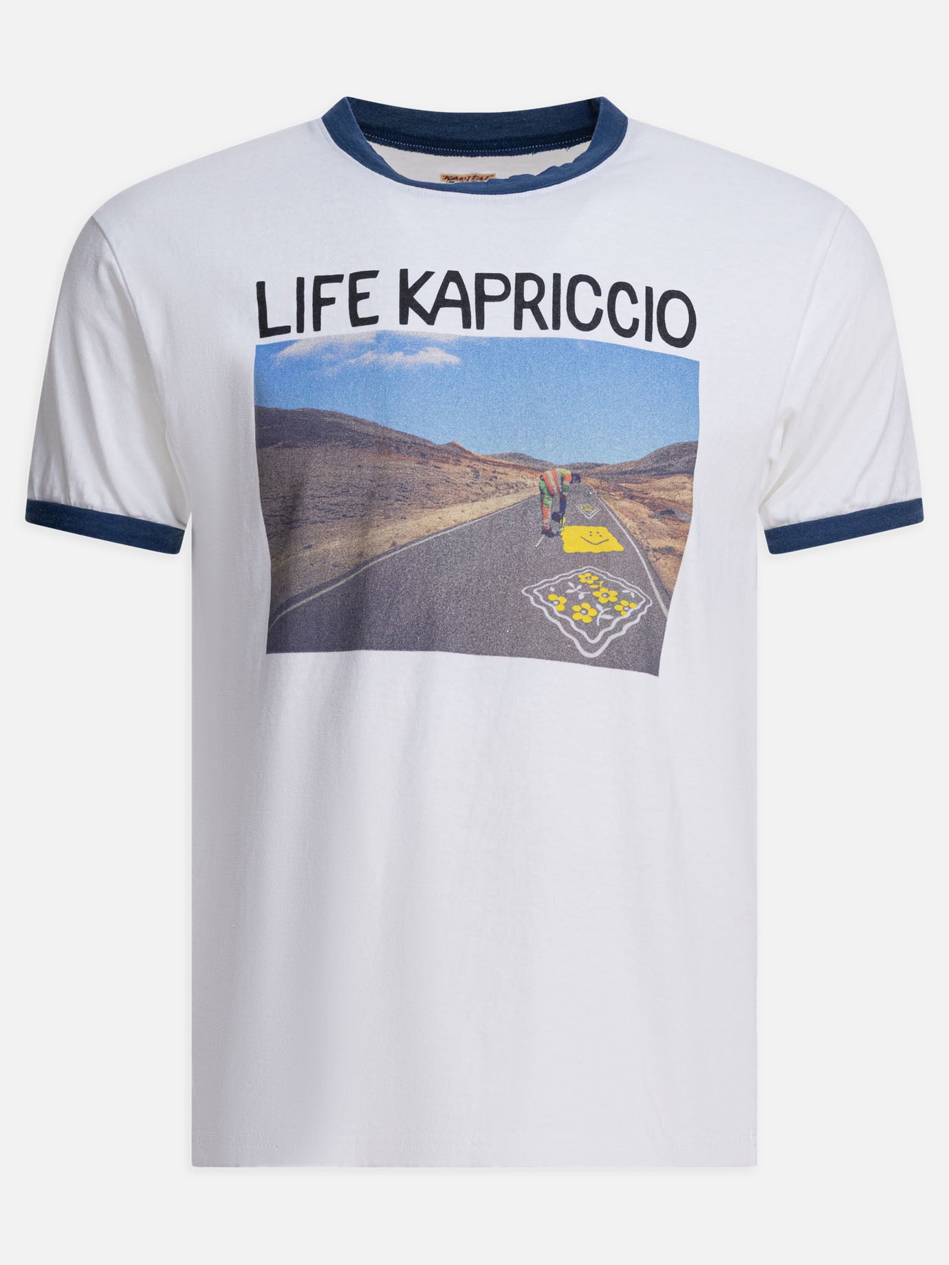 T-shirt girocollo Graphics  Bianco - KAPITAL Uomo | PDP | VIETTI Online Store | Zoom-Modal
