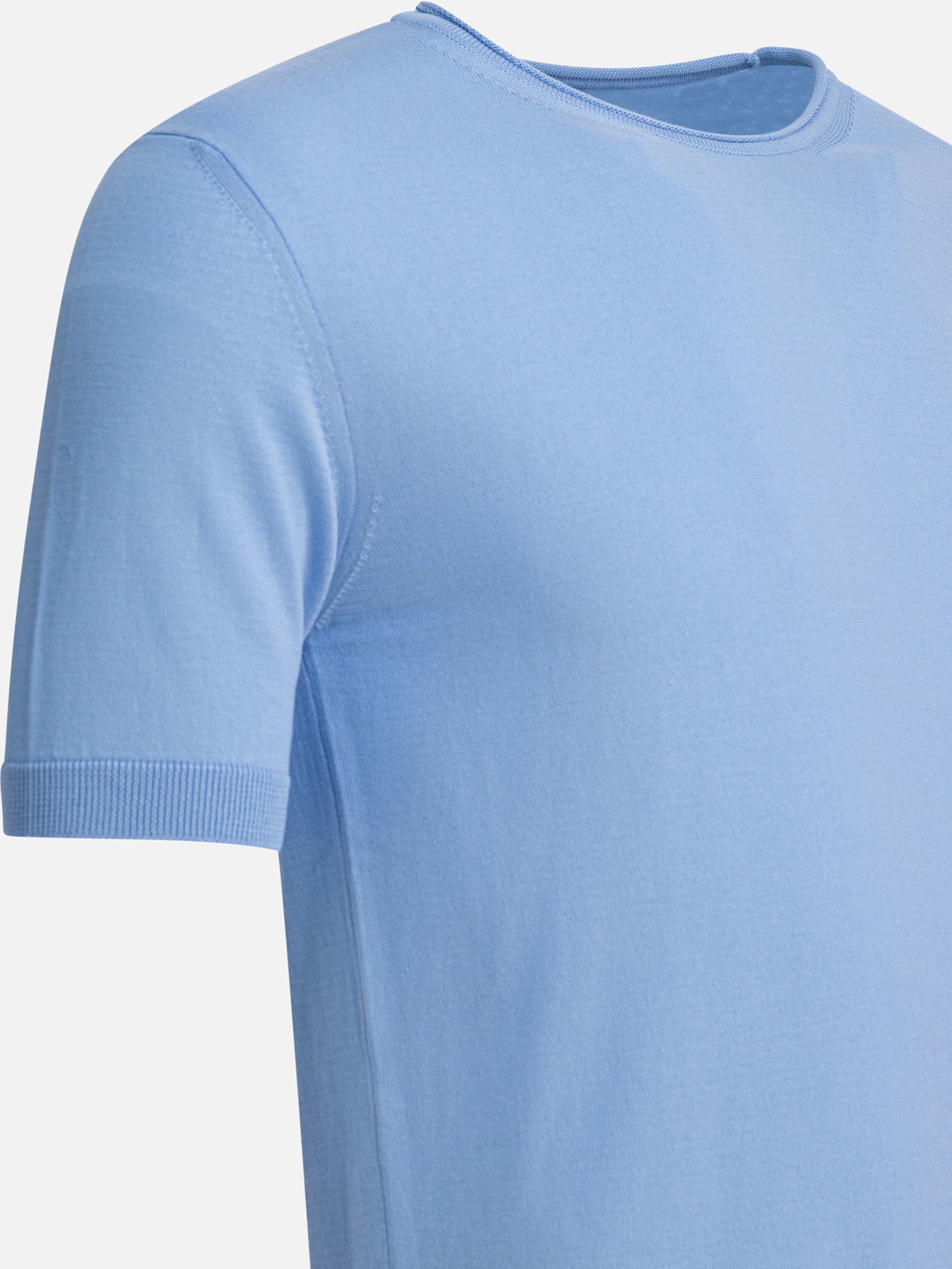 Crewneck t-shirts Solid colour  Light blue - Rakkì Men | PDP | VIETTI Online Store | thumbnail_4