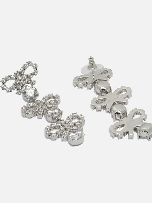 Orecchini 60% brass 20% stainless steel 20% zirconia  Argento - Self-portrait Donna | PLP | VIETTI Online Store | 2
