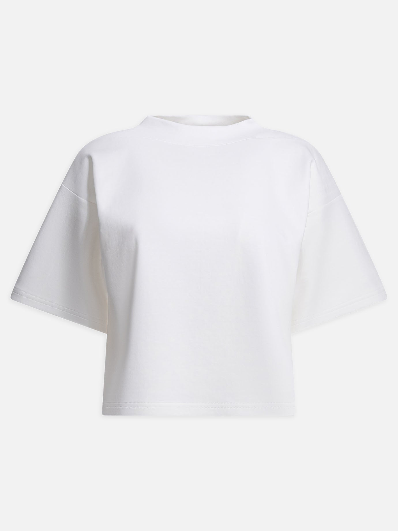 T-shirt girocollo Solid colour  Bianco - Alaïa Donna | PDP | VIETTI Online Store | Zoom-Modal

