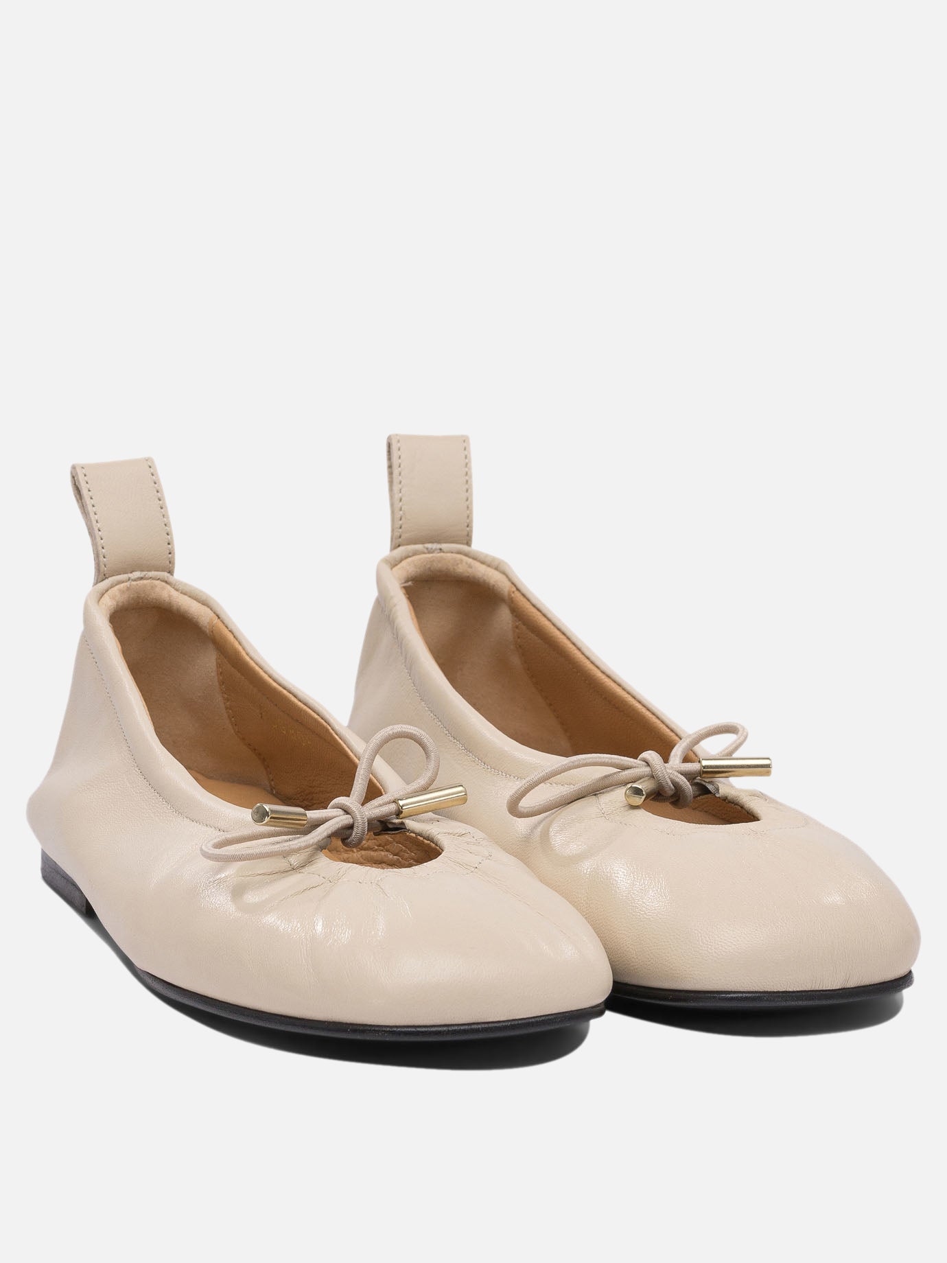 Ballerine classiche 100% leather  Bianco - Alohas Donna | PDP | VIETTI Online Store | Zoom-Modal_2
