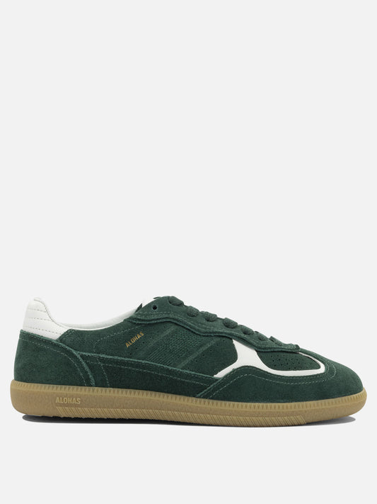 Sneaker basse 100% cow suede - 100% rubber  Verde - Alohas Donna | VIETTI Online Store 
