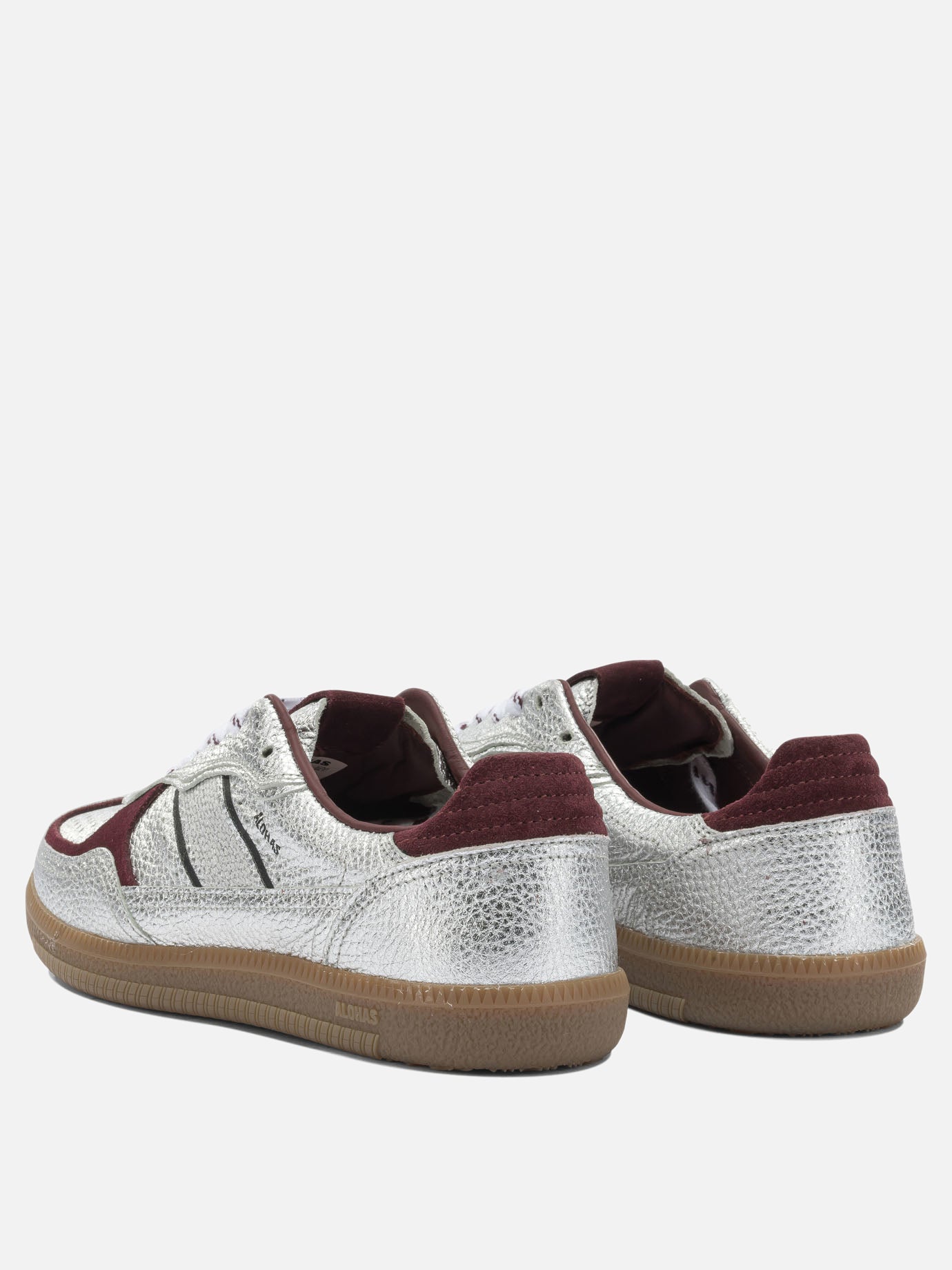 Low top sneakers 100% leather - 100% rubber  Silver - Alohas Women | PDP | VIETTI Online Store | thumbnail_4