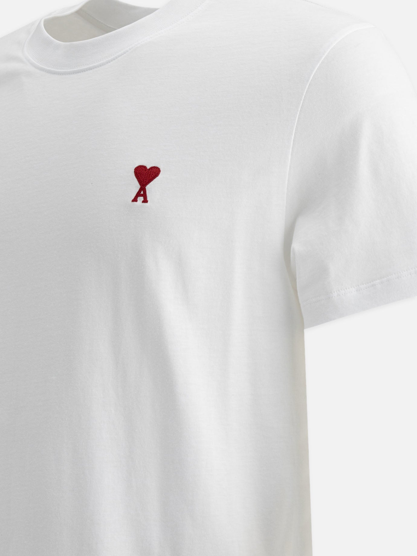 Crewneck t-shirts Logo  White - Ami Paris Men | PDP | VIETTI Online Store | Zoom-Modal_4
