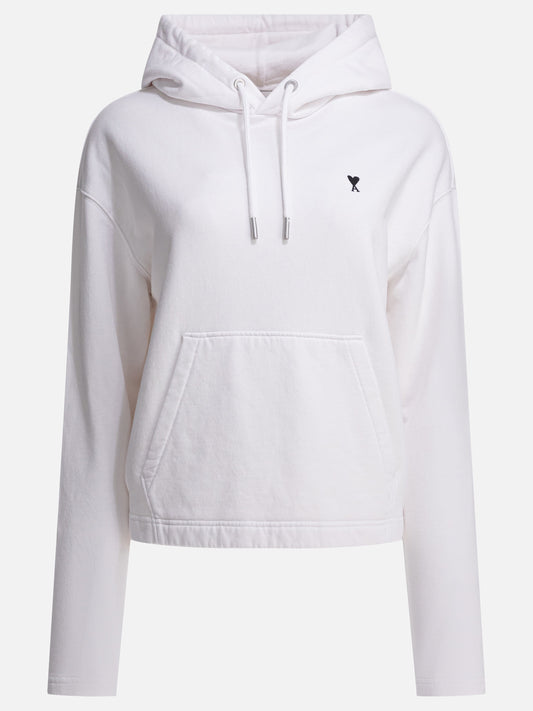 Felpe con cappuccio Logo  Bianco - Ami Paris Donna | PDP | VIETTI Online Store 
