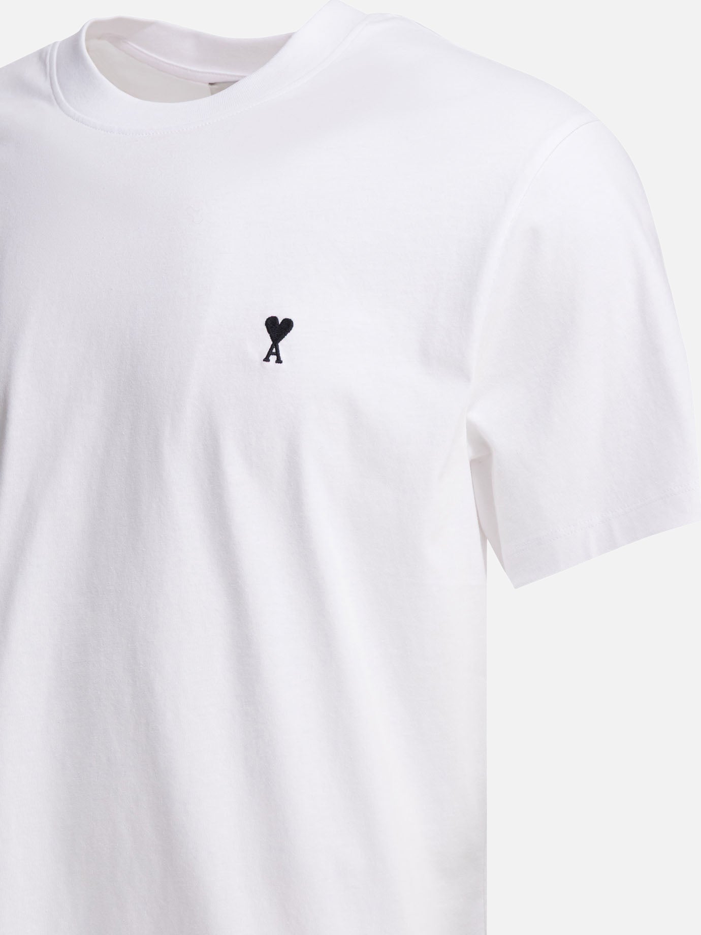 T-shirt girocollo Logo  Bianco - Ami Paris Uomo | PDP | VIETTI Online Store | thumbnail_4