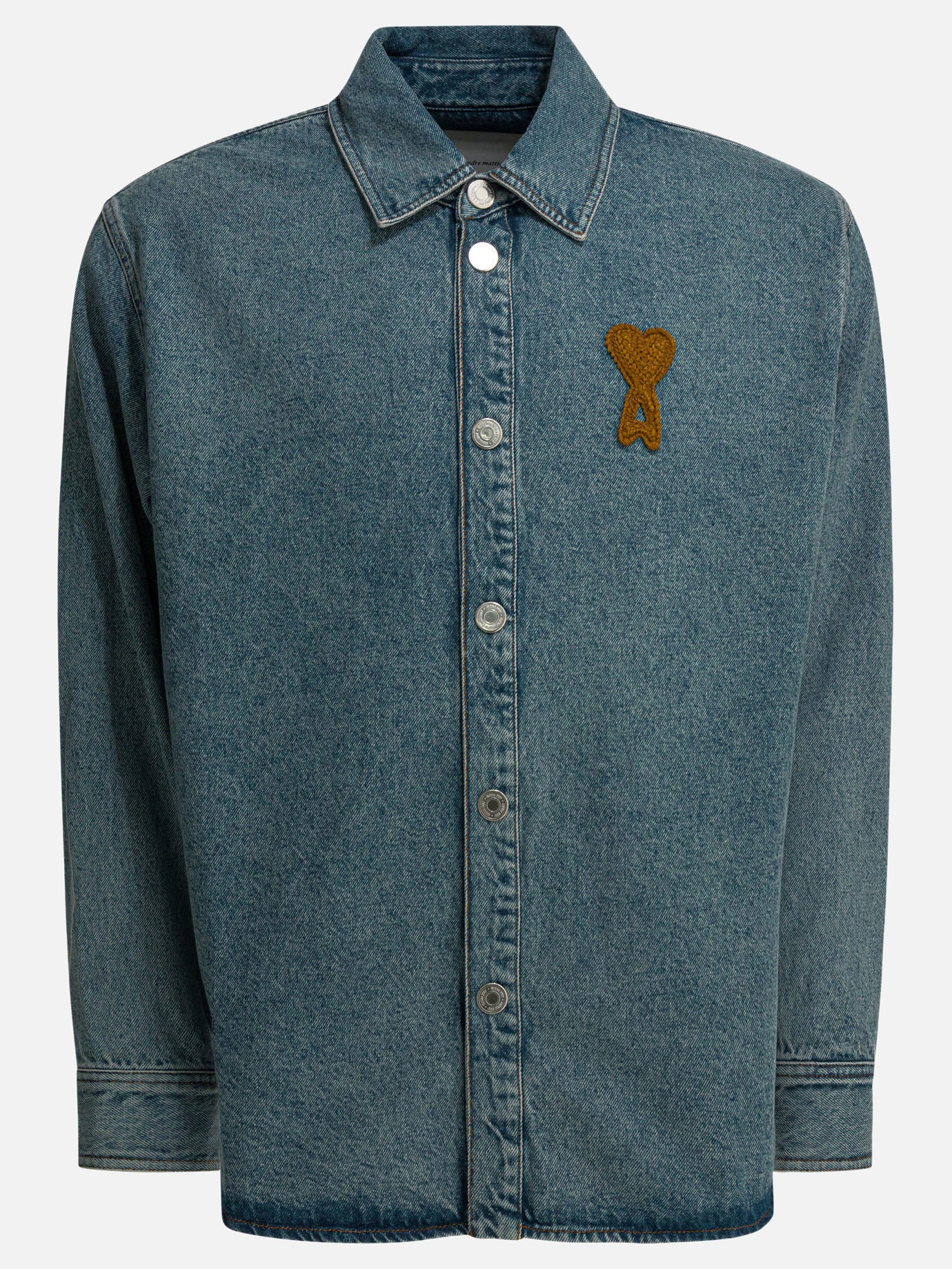 Camicie casual Logo  Blu - Ami Paris Uomo | PDP | VIETTI Online Store | Zoom-Modal
