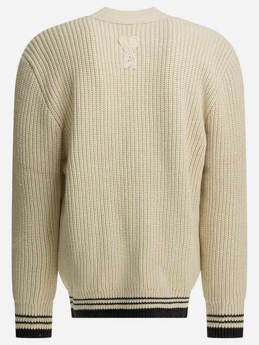 Cardigan Logo  Bianco - Ami Paris Uomo | PLP | VIETTI Online Store | 2
