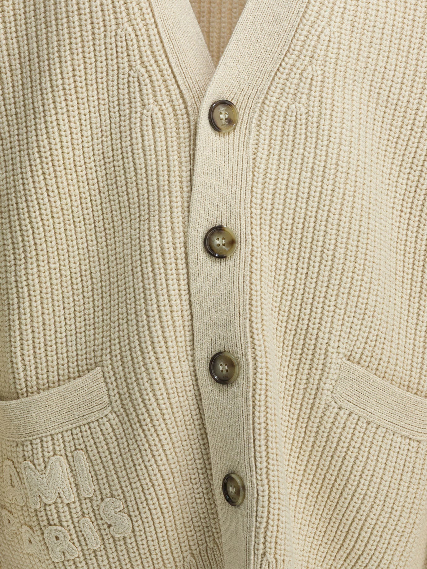 Cardigan Logo  Bianco - Ami Paris Uomo | PDP | VIETTI Online Store | thumbnail_3