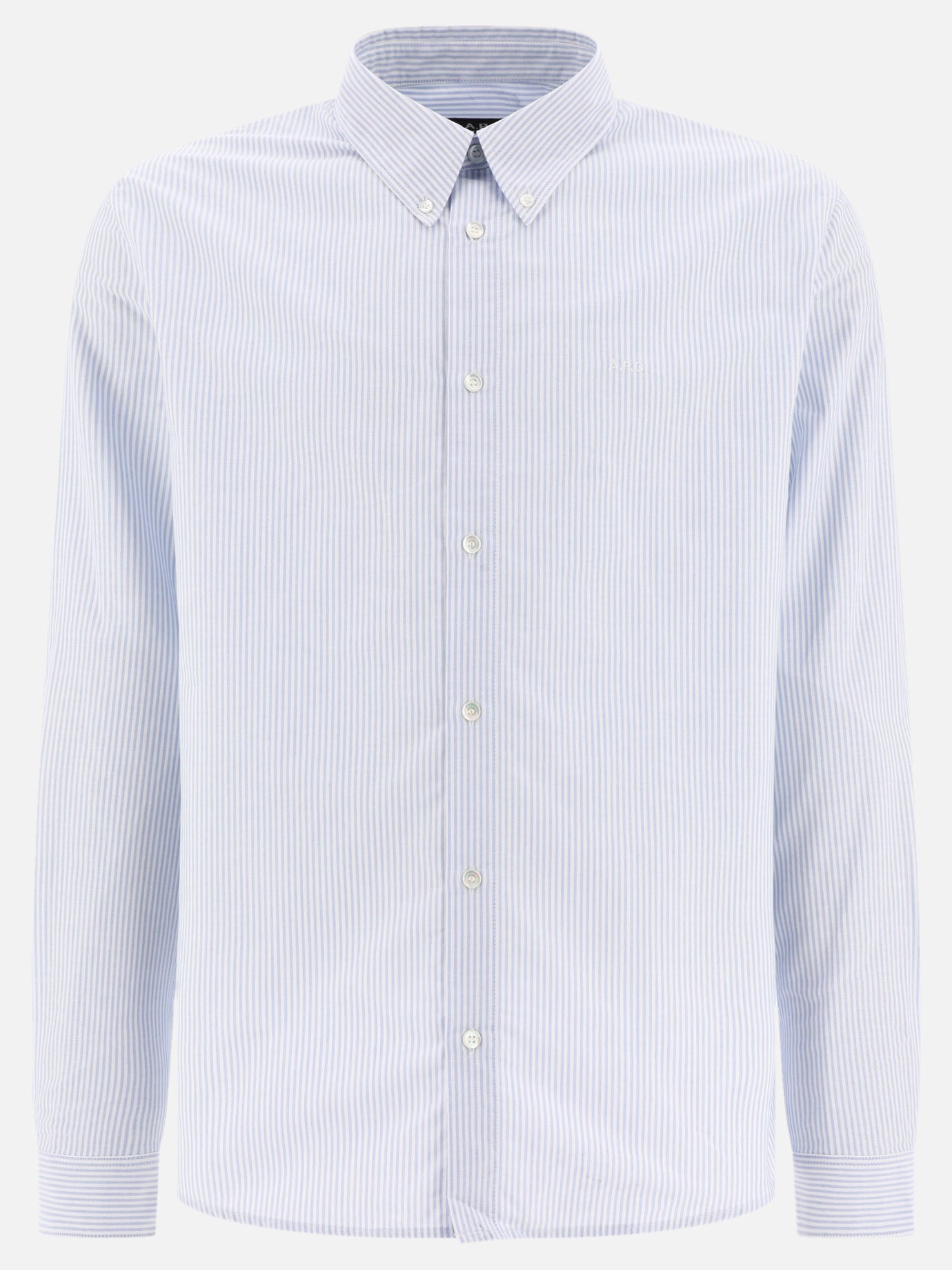 Camicie casual Striped  Azzurro - A.P.C. Uomo | PDP | VIETTI Online Store | Zoom-Modal
