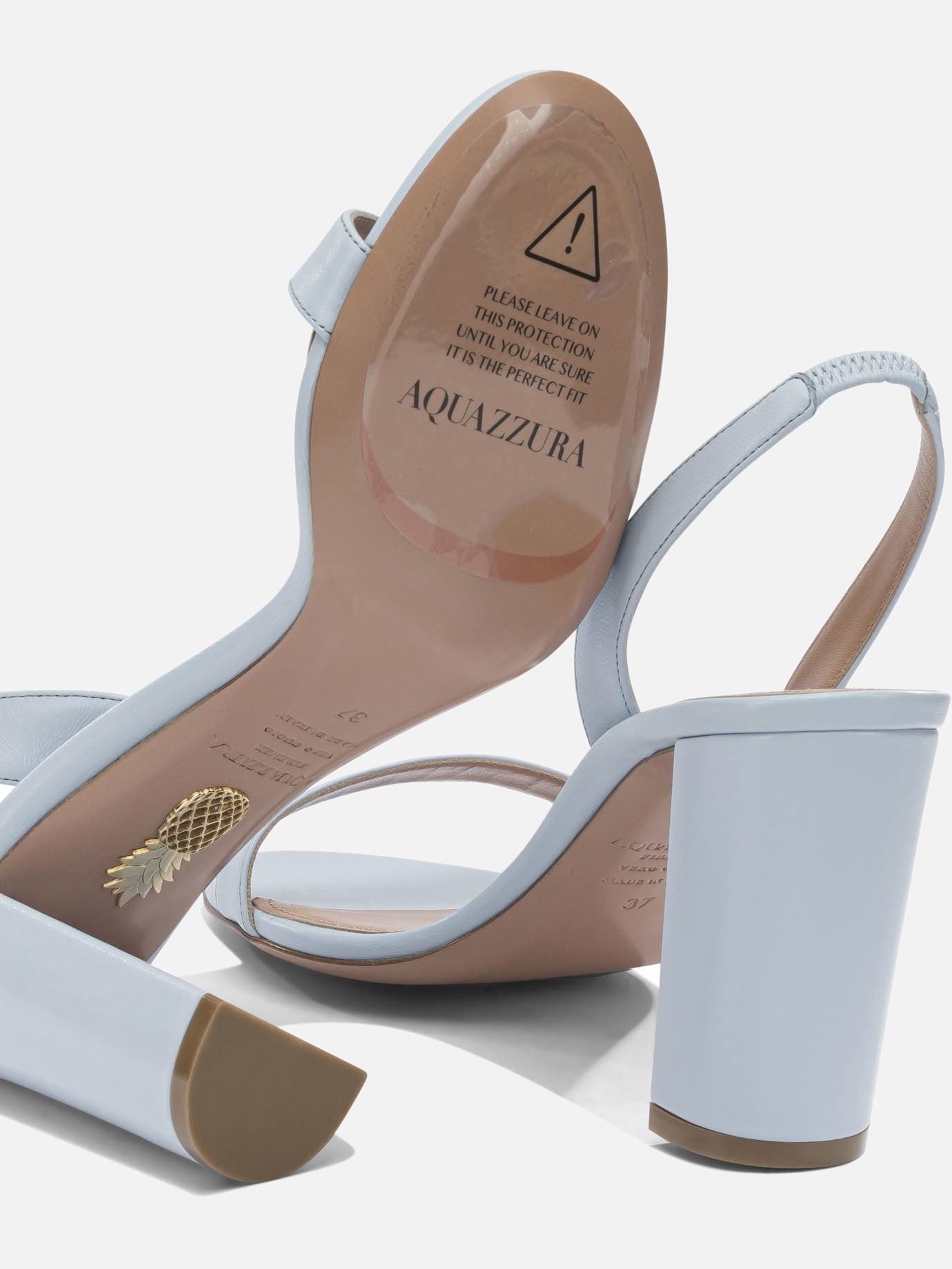 Heeled sandals 100% leather - 100% leather  Light blue - Aquazzura Women | PDP | VIETTI Online Store | Zoom-Modal_5
