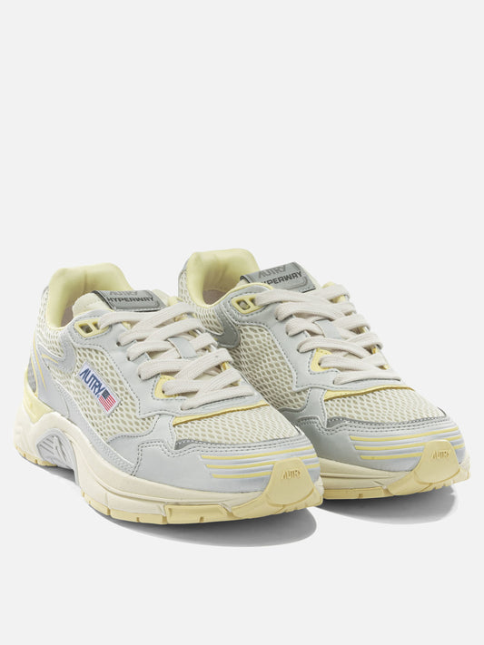 Low top sneakers 50% leather 50% mesh - 100% rubber  Grey - Autry Women | VIETTI Online Store | 2
