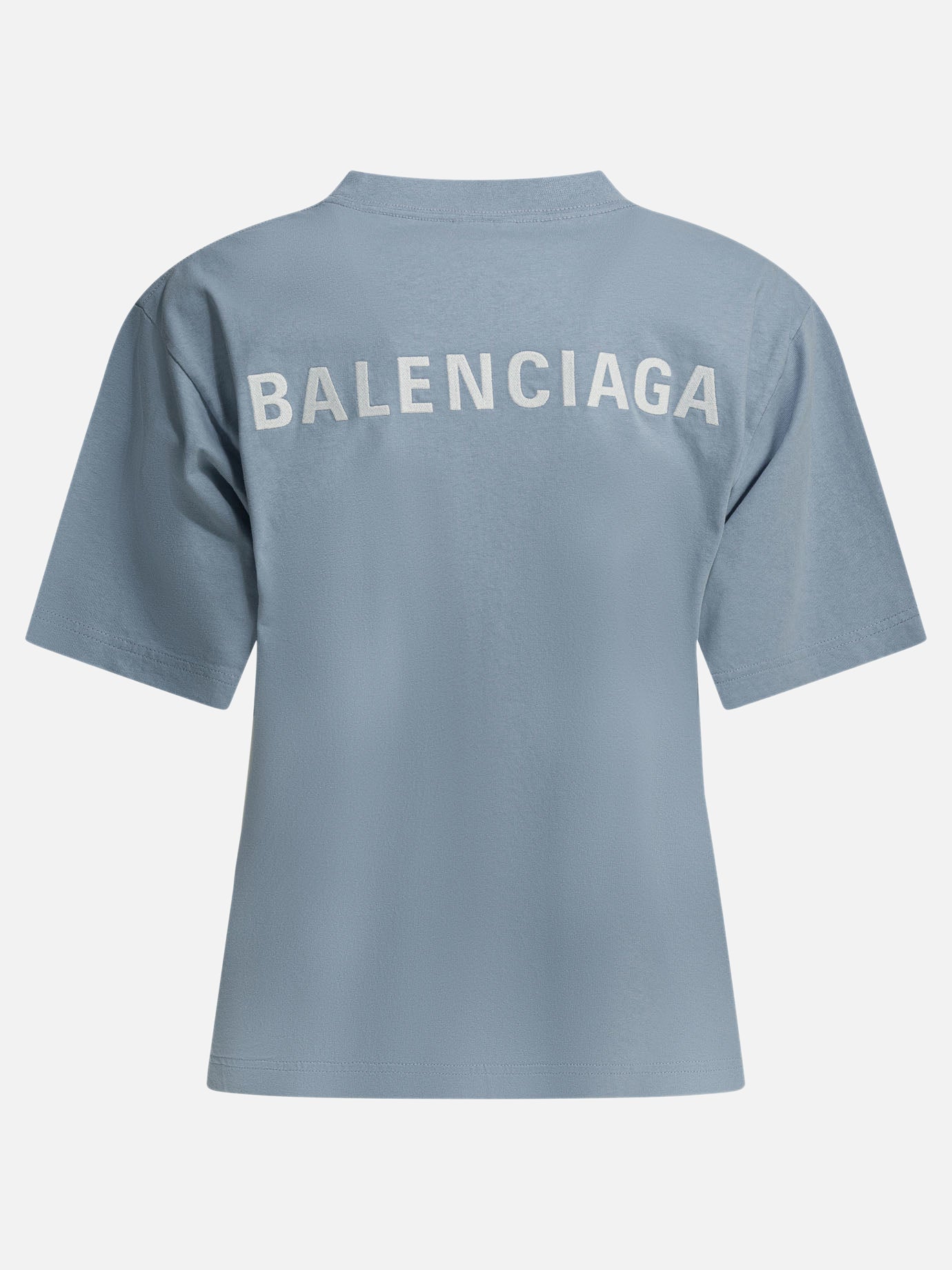 T-shirt girocollo Logo  Azzurro - Balenciaga Donna | PDP | VIETTI Online Store | Zoom-Modal_2
