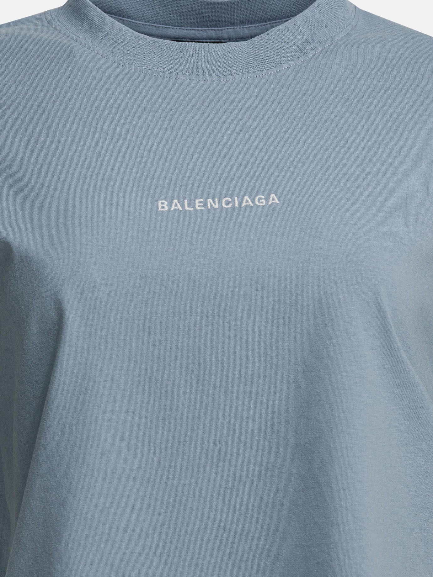 T-shirt girocollo Logo  Azzurro - Balenciaga Donna | PDP | VIETTI Online Store | Zoom-Modal_3

