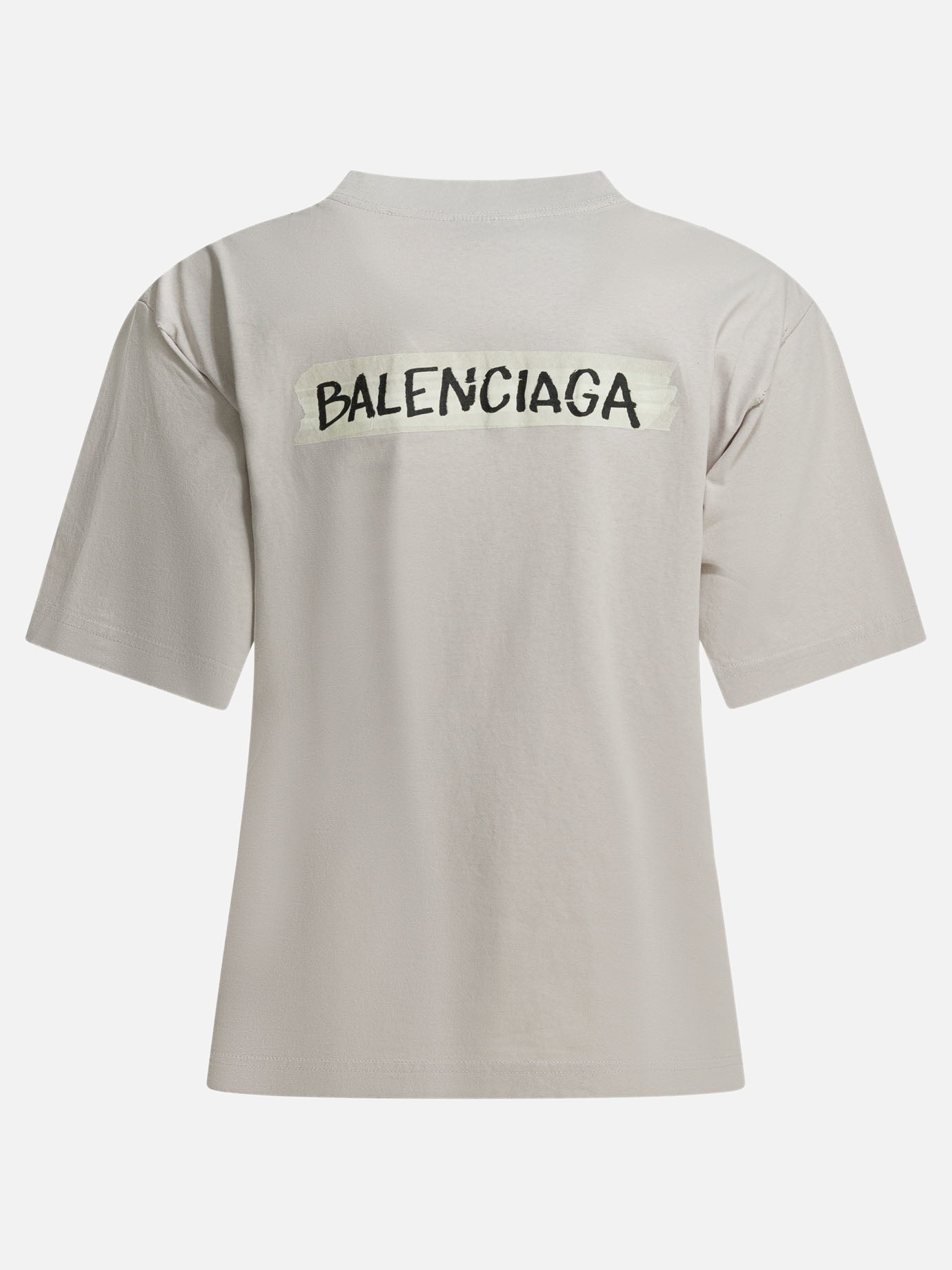 T-shirt girocollo Logo  Bianco - Balenciaga Donna | PDP | VIETTI Online Store | thumbnail_2