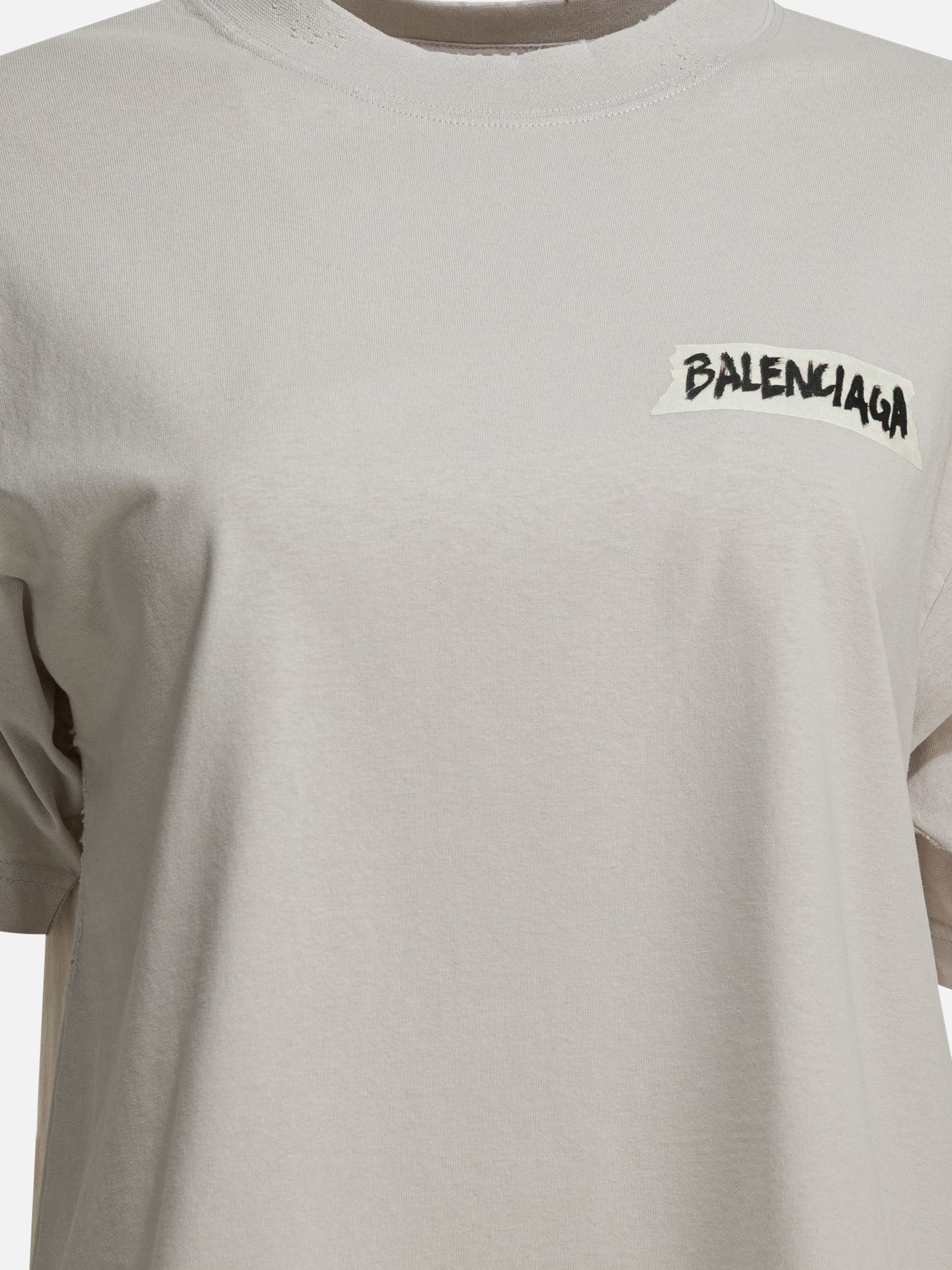 T-shirt girocollo Logo  Bianco - Balenciaga Donna | PDP | VIETTI Online Store | thumbnail_3