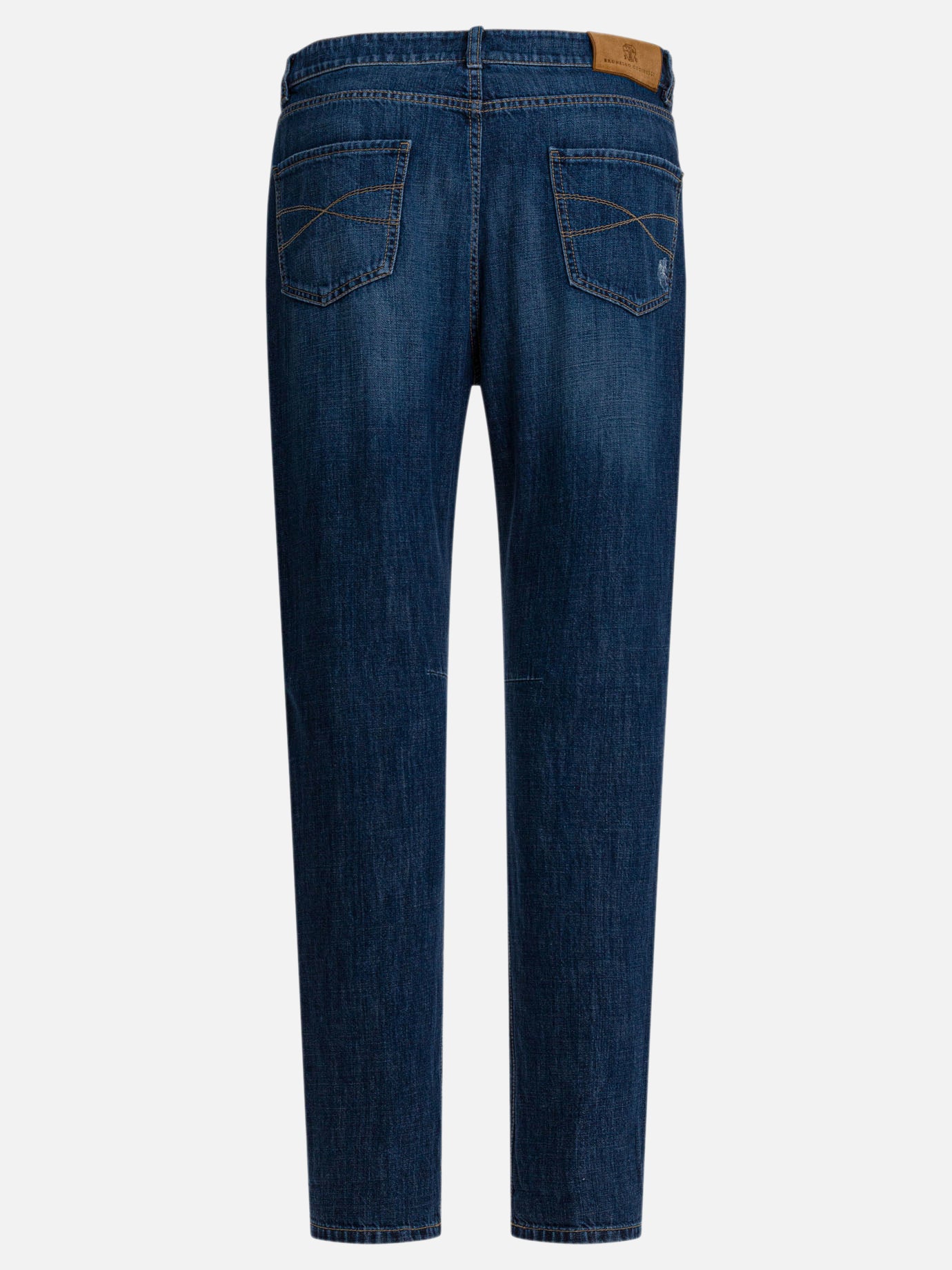 Jeans a gamba dritta Solid colour  Blu - Brunello Cucinelli Uomo | PDP | VIETTI Online Store | Zoom-Modal_2
