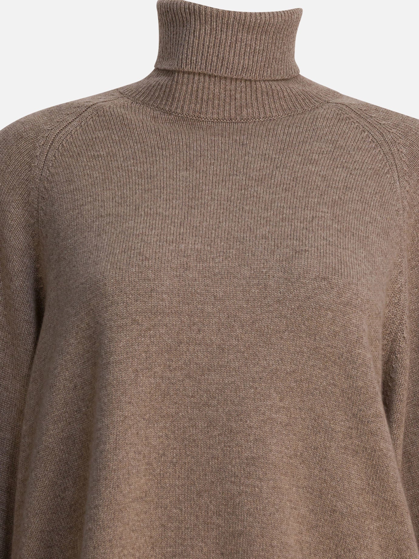 Turtleneck sweaters Solid colour  Brown - Brunello Cucinelli Women | PDP | VIETTI Online Store | thumbnail_3