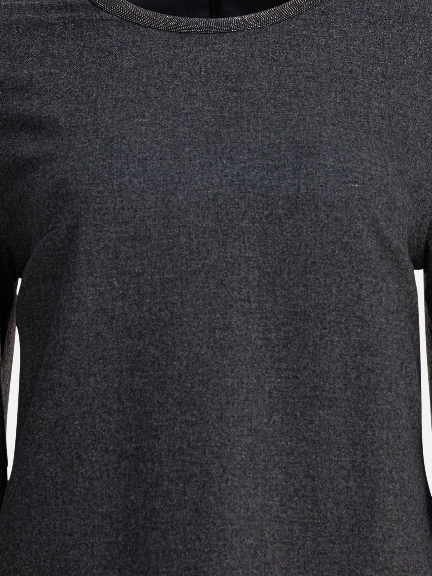 Mini dresses Solid colour  Grey - Brunello Cucinelli Women | PDP | VIETTI Online Store | Zoom-Modal_3
