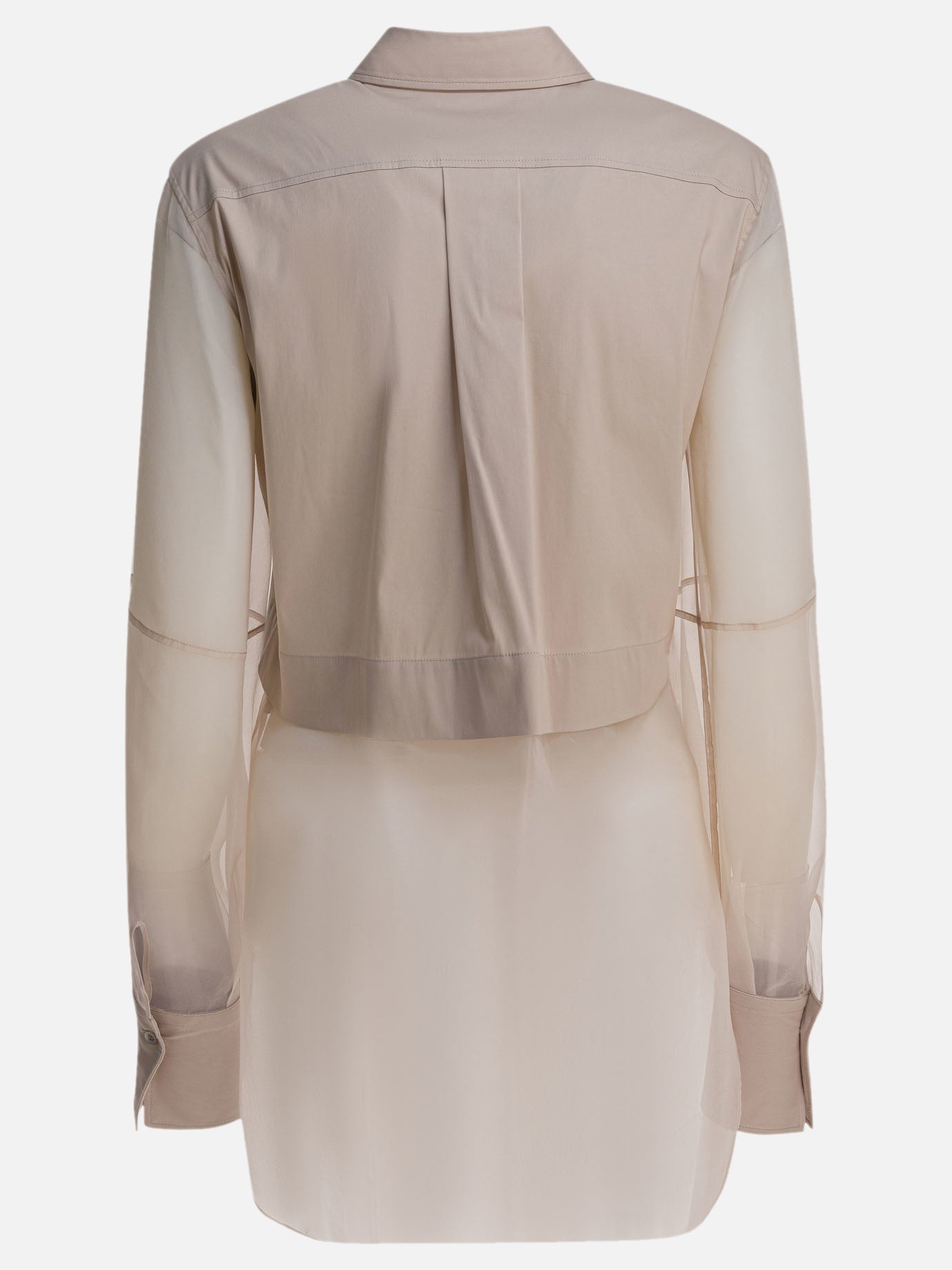 Camicie casual Solid colour  Grigio - Brunello Cucinelli Donna | PDP | VIETTI Online Store | thumbnail_2