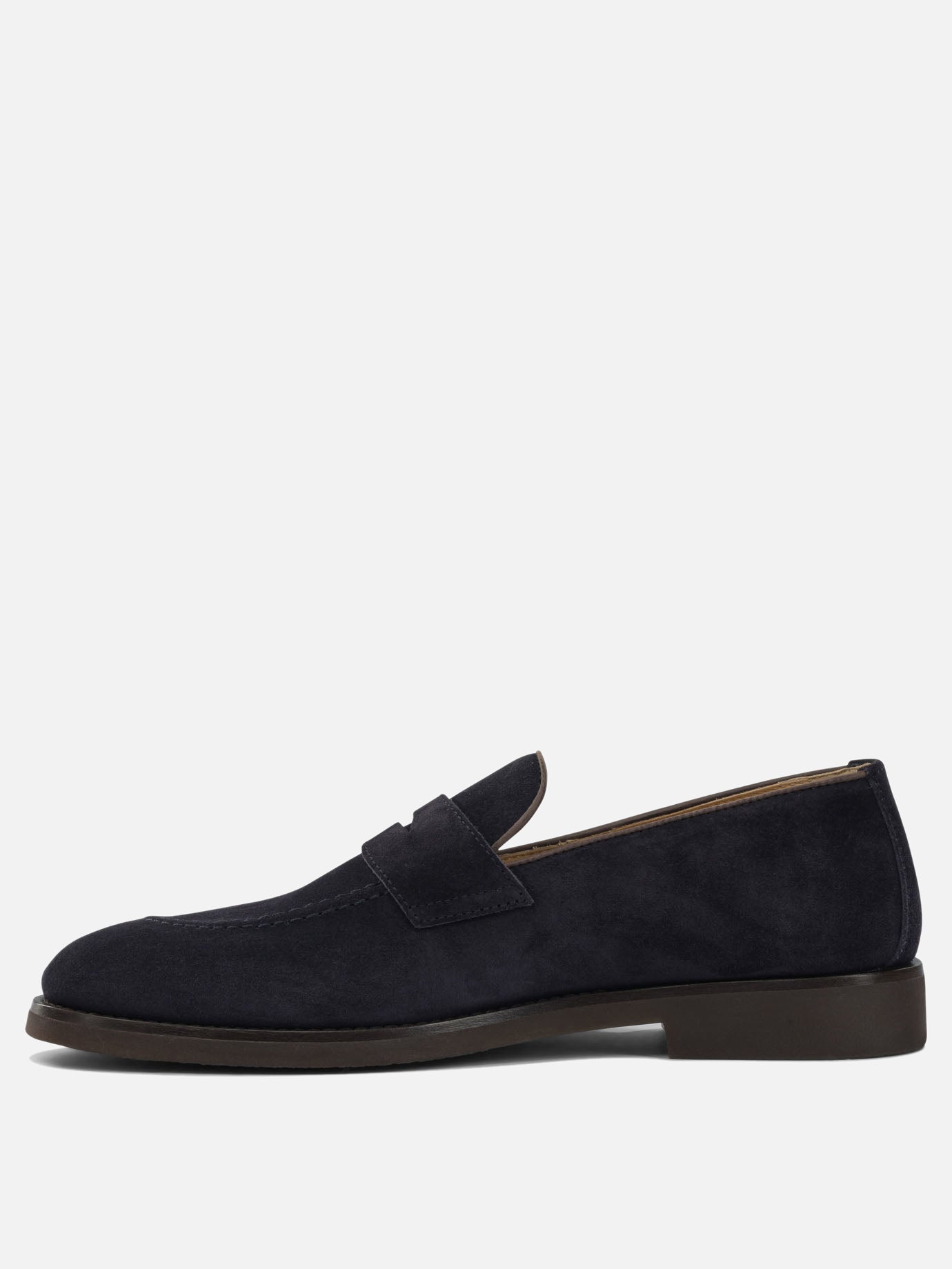 Loafers 100% suede - 100% rubber  Brown - Brunello Cucinelli Men | PDP | VIETTI Online Store | thumbnail_3
